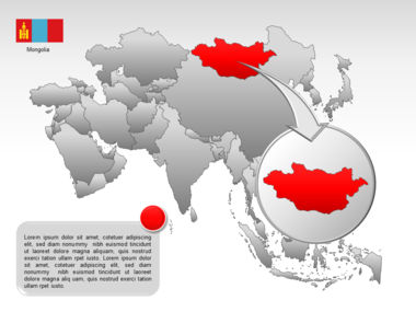 Mapa do PowerPoint - ásia, Deslizar 38, 00002, Modelos de Apresentações — PoweredTemplate.com