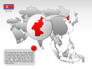 Mapa do PowerPoint - ásia, Deslizar 39, 00002, Modelos de Apresentações — PoweredTemplate.com