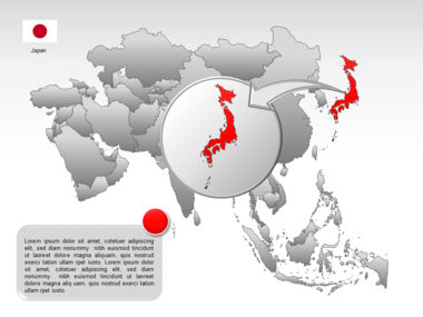 Mapa do PowerPoint - ásia, Deslizar 41, 00002, Modelos de Apresentações — PoweredTemplate.com