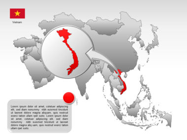 Mapa do PowerPoint - ásia, Deslizar 45, 00002, Modelos de Apresentações — PoweredTemplate.com