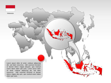 Mapa do PowerPoint - ásia, Deslizar 49, 00002, Modelos de Apresentações — PoweredTemplate.com