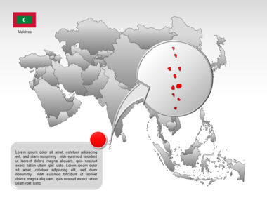 Mapa do PowerPoint - ásia, Deslizar 51, 00002, Modelos de Apresentações — PoweredTemplate.com