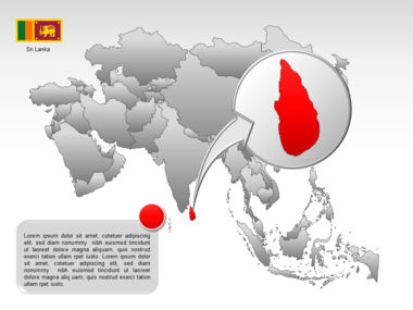 Mapa do PowerPoint - ásia, Deslizar 52, 00002, Modelos de Apresentações — PoweredTemplate.com