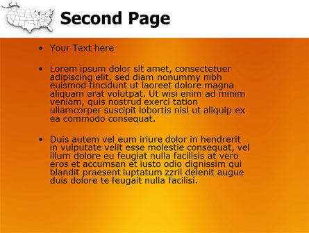 Modelo do PowerPoint - estados americanos, Deslizar 2, 05672, América — PoweredTemplate.com