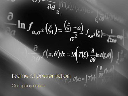 Modelo do PowerPoint - equações, Modelo do PowerPoint, 10711, Education & Training — PoweredTemplate.com