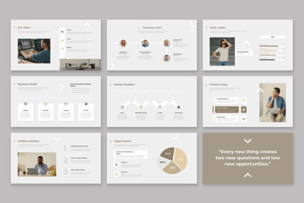 Simple And Modern Presentation Template, Deslizar 3, 14153, Negócios — PoweredTemplate.com