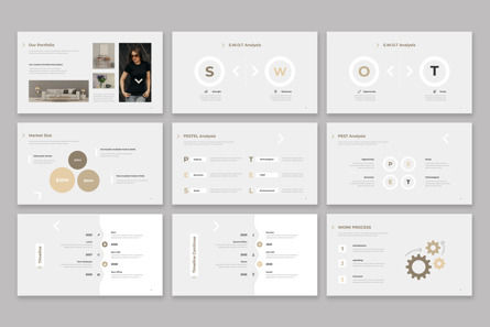 Simple And Modern Presentation Template, Deslizar 4, 14153, Negócios — PoweredTemplate.com