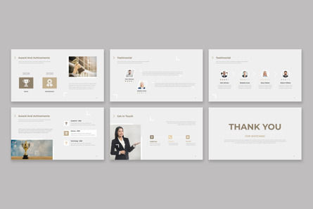 Simple And Modern Presentation Template, Deslizar 8, 14153, Negócios — PoweredTemplate.com