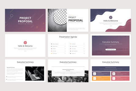 Project Proposal Presentation Template, Deslizar 2, 09931, Negócios — PoweredTemplate.com