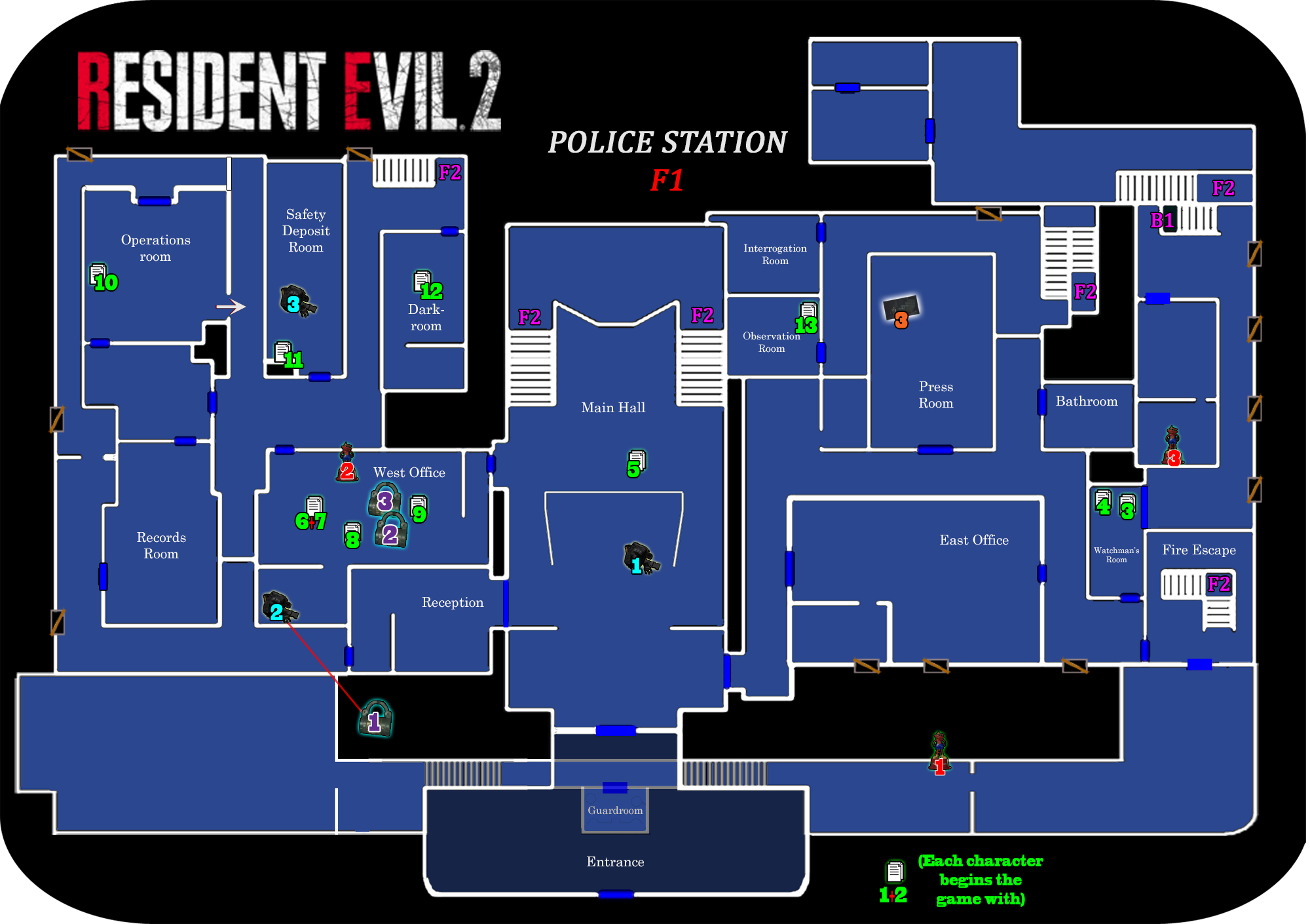 Škeble Operní dohazovač resident evil 2 remake map předsudek Pěší Nekonečný