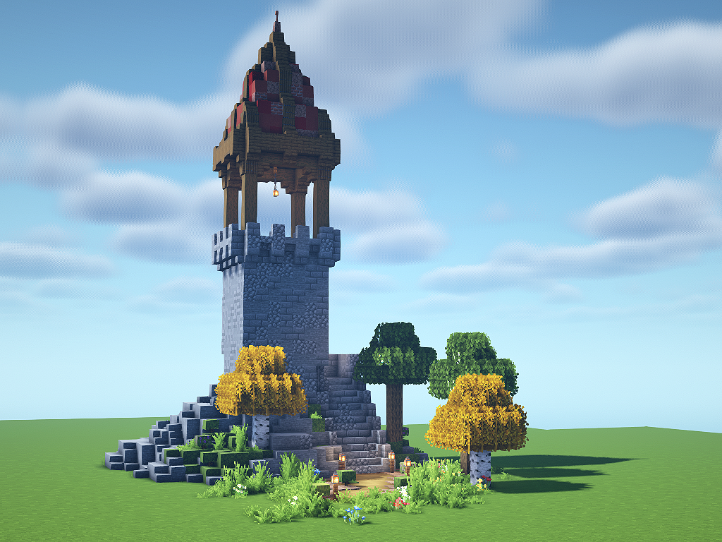 Medieval Watch Tower! : r/Minecraftbuilds