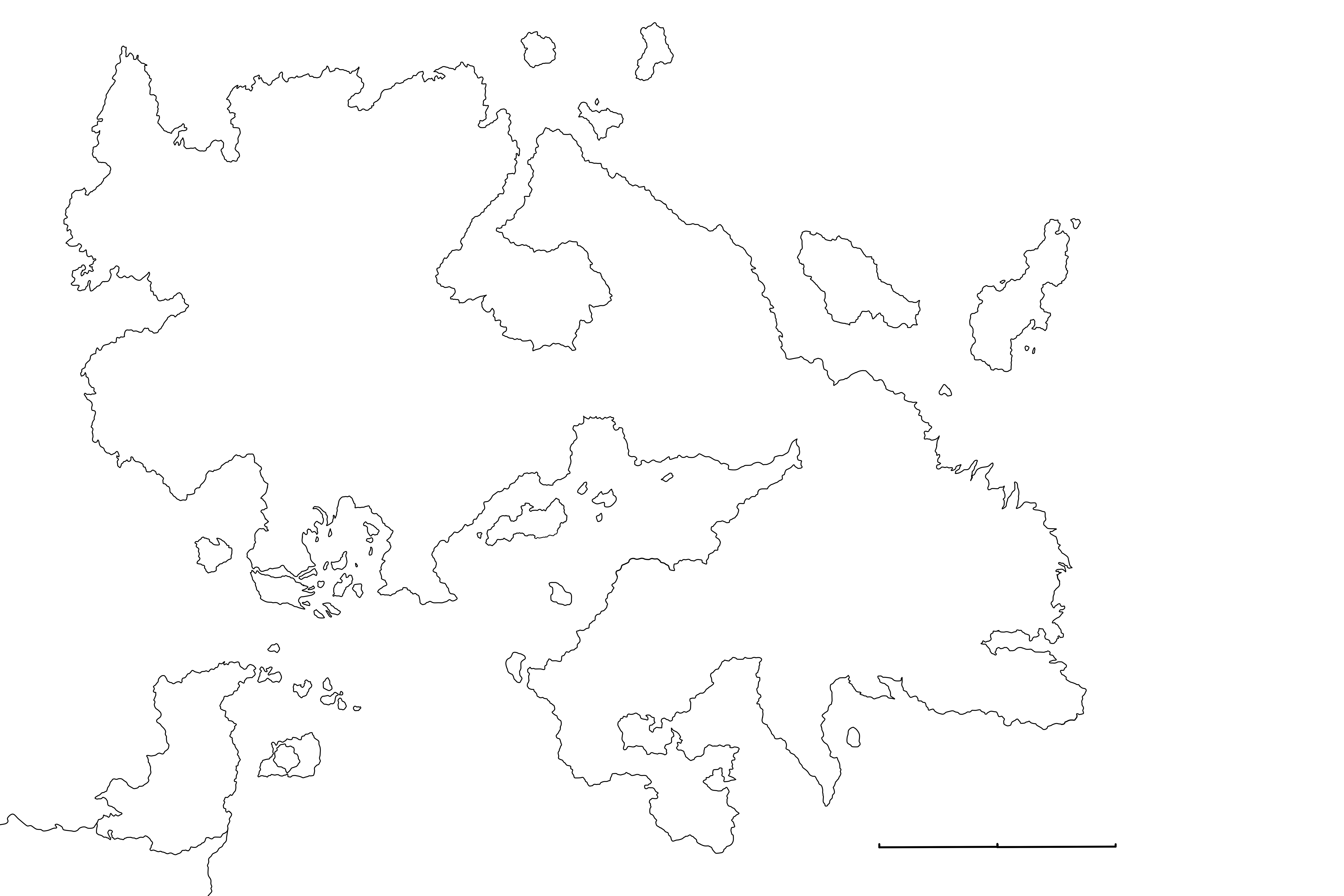 Blank Fictional World Maps