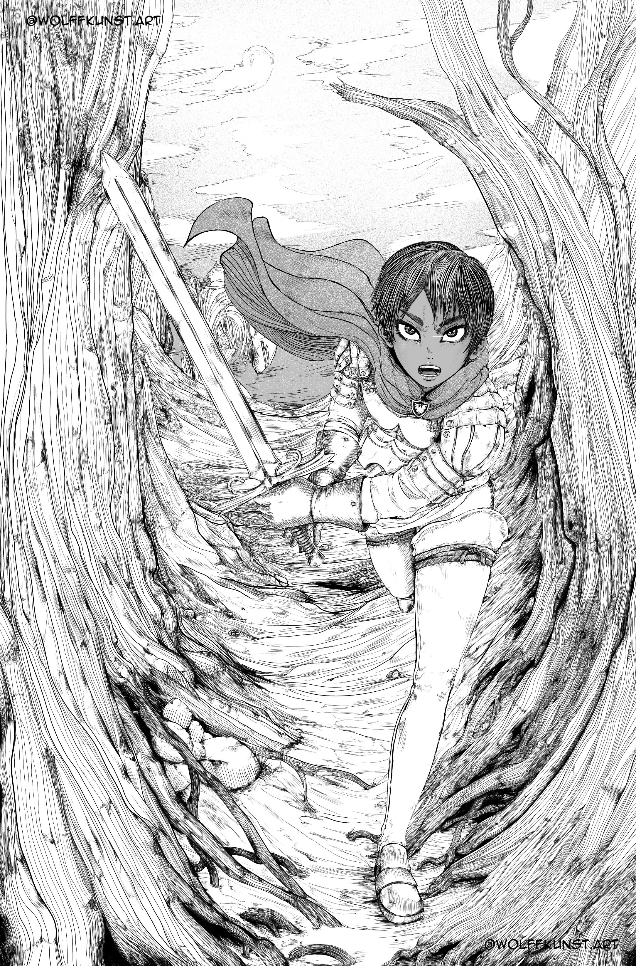 I love the Golden Age arc so I tried to draw Casca : r/Berserk