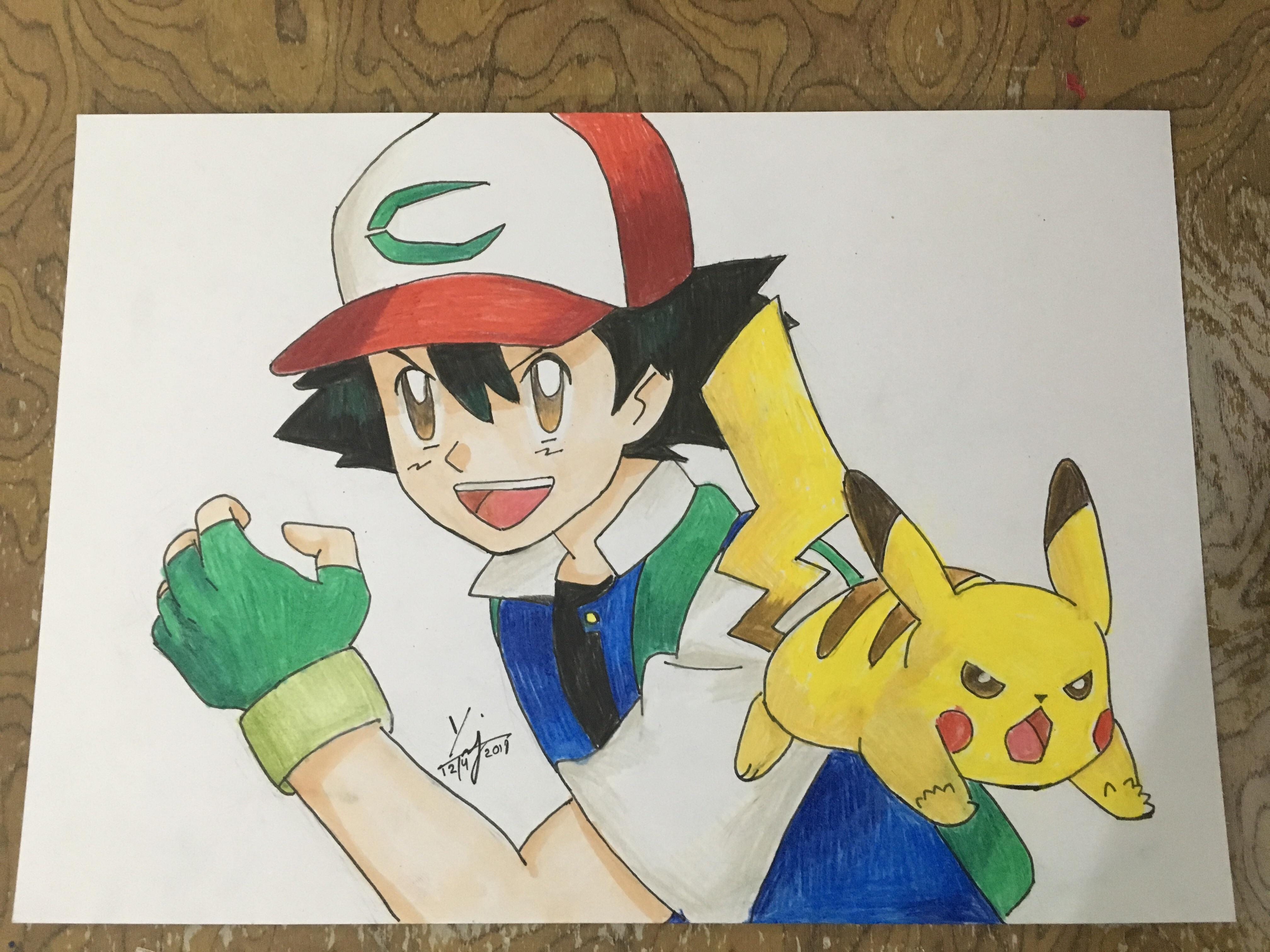 Discover more than 76 sketch of ash ketchum - seven.edu.vn