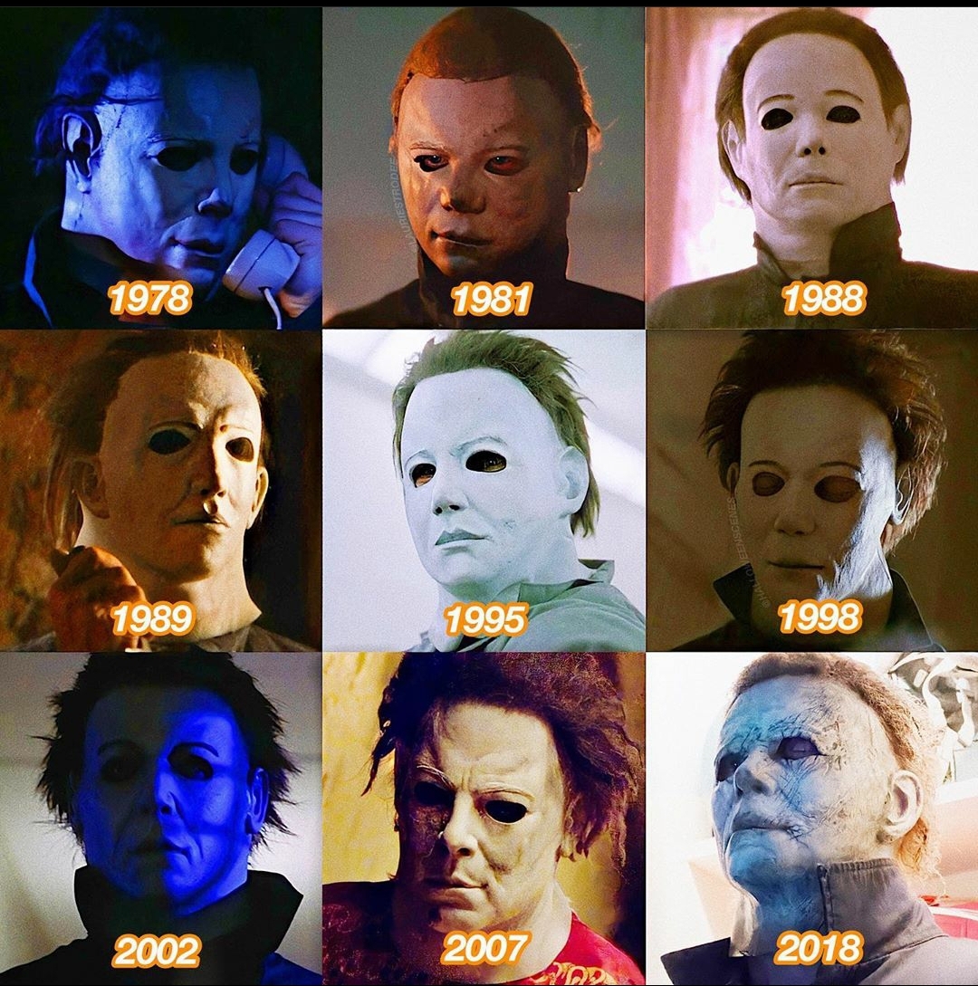 Evolution of Michael Myers Masks What's Your Favorite ? Mine is 2018 or ...