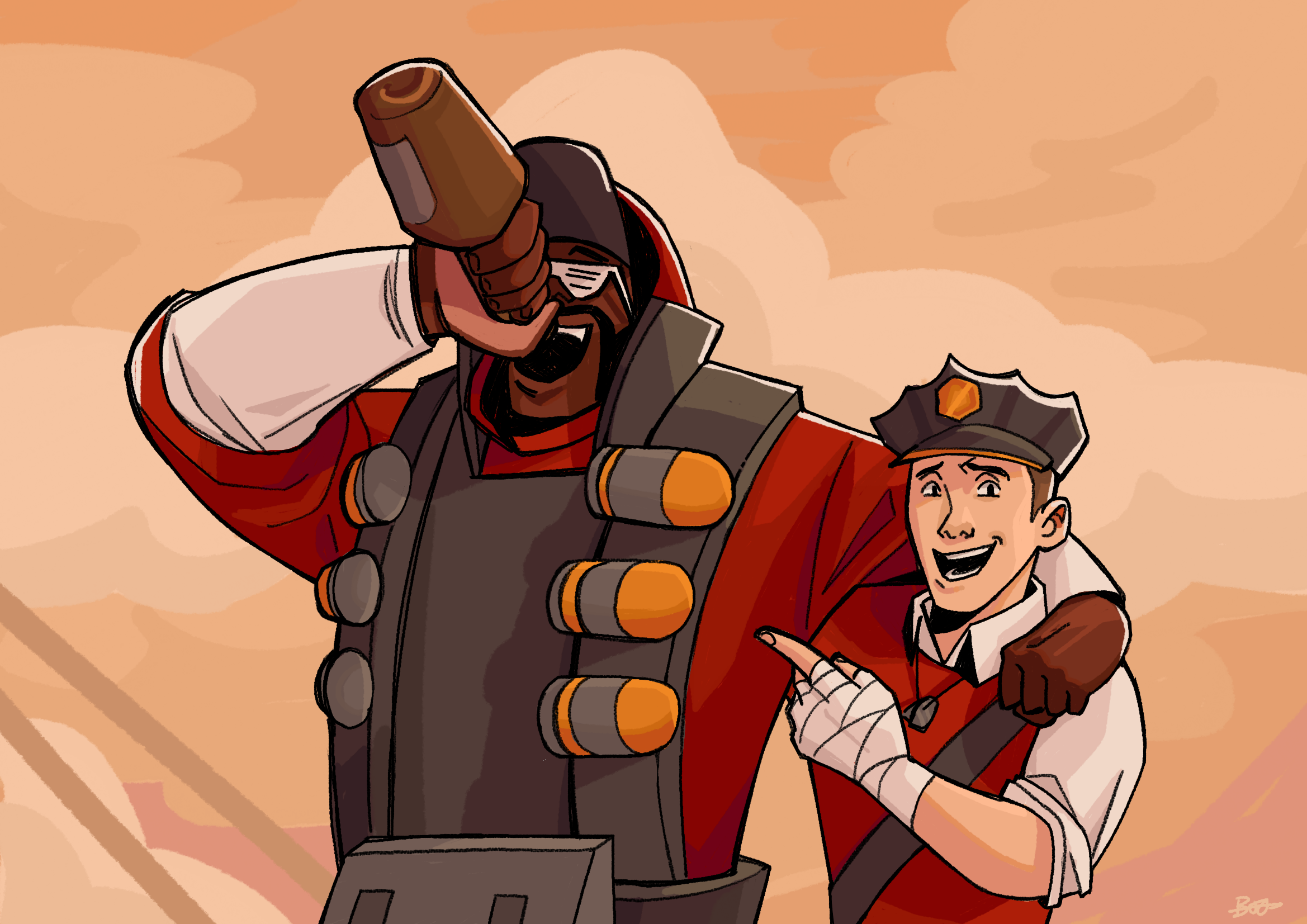 Fanart of Vorobey's yt banner : r/tf2