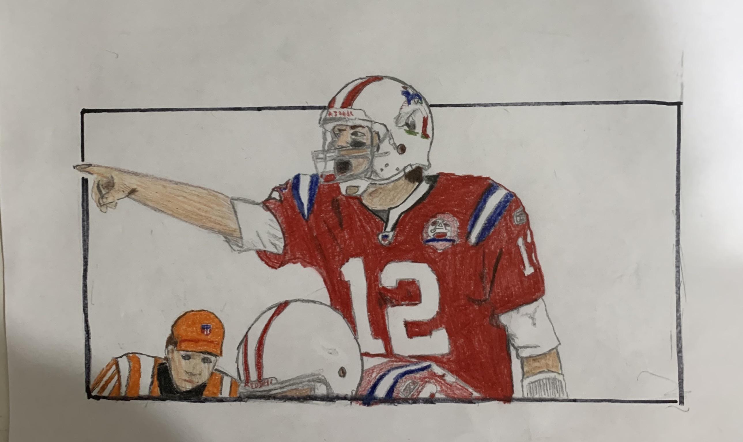 Drawing I Made Of The Goat Tom Brady May Not Be The Best Drawing Posted To This Sub But I Hope You Guys Like It Patriots Submitted 3 months ago by oregroka. drawing i made of the goat tom brady