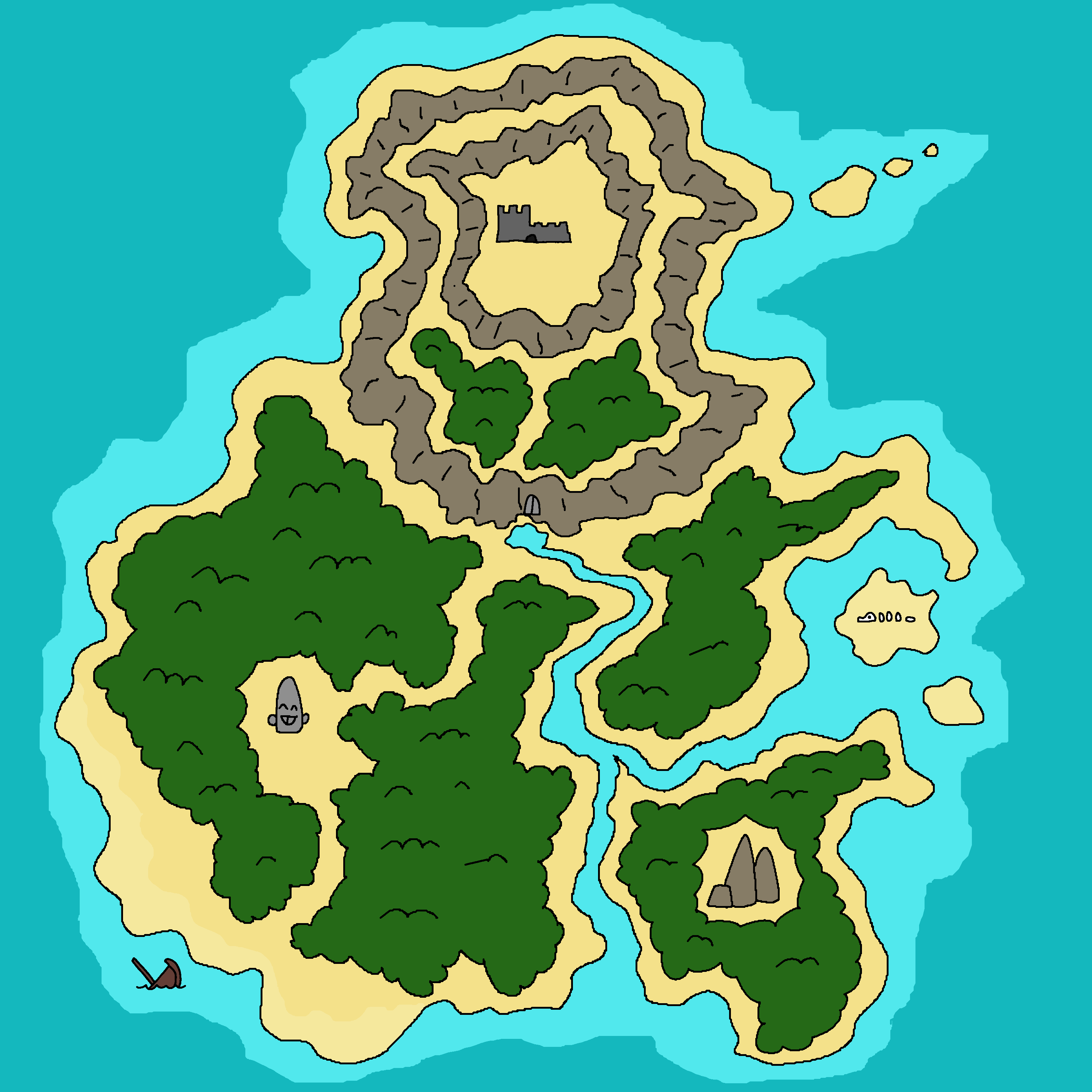 [OC] Skeleton Island : r/DnD