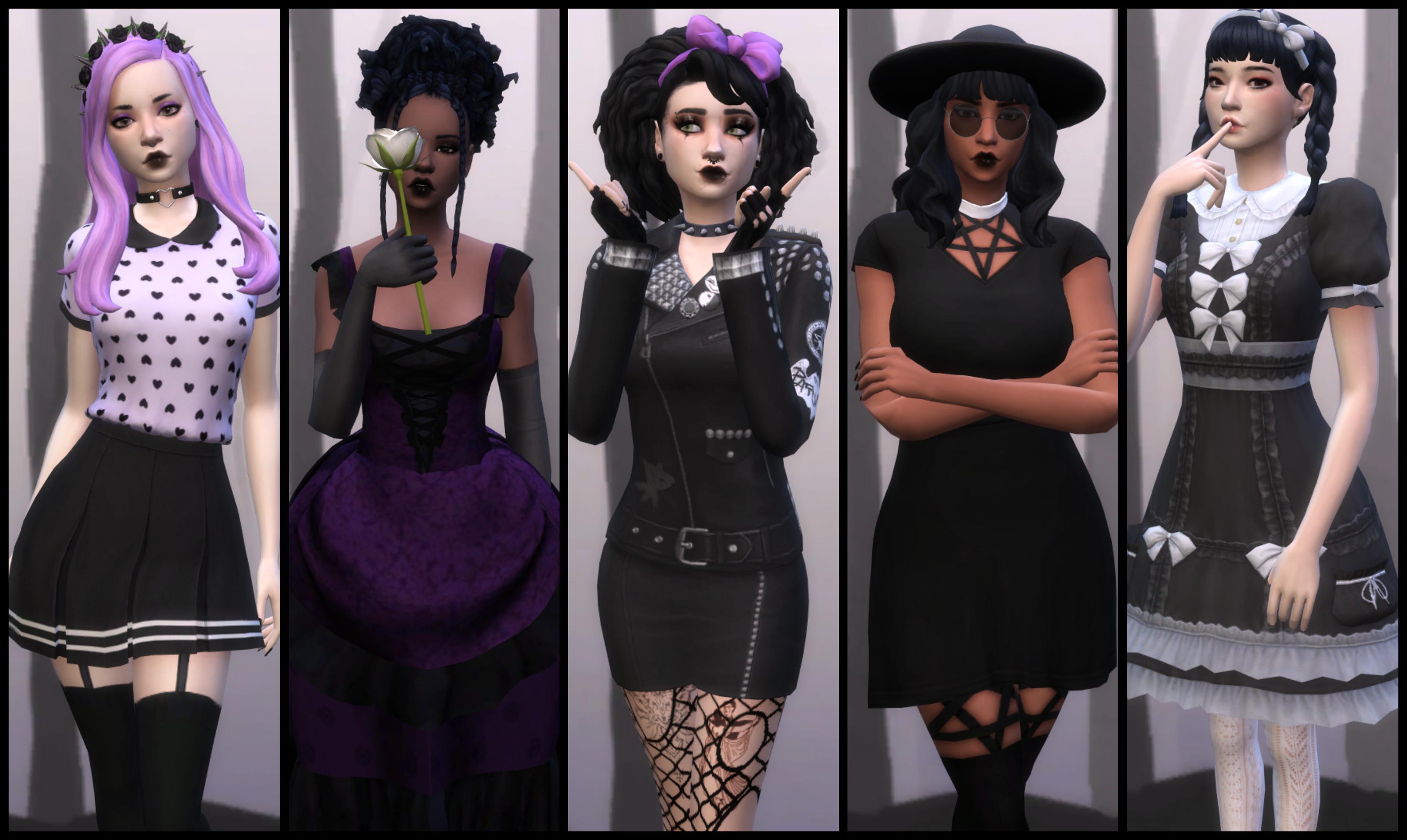 Sims 4 Goth Clothing