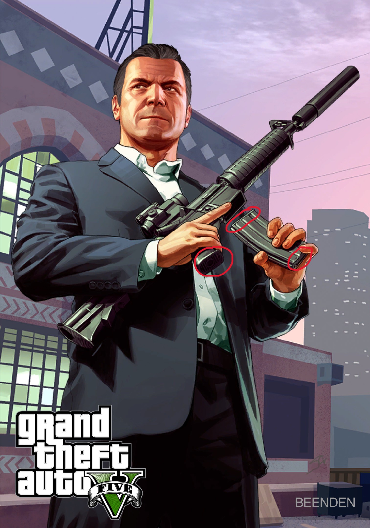 Never realised Michael from GTA 5 using an AEG with highcap mag : r/airsoft