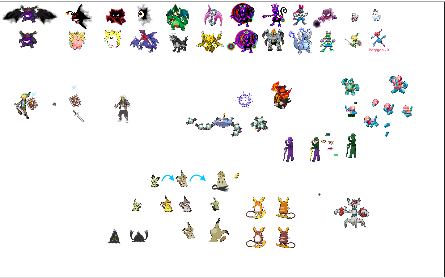 Here's my collection of custom sprites with a few work in progress ...