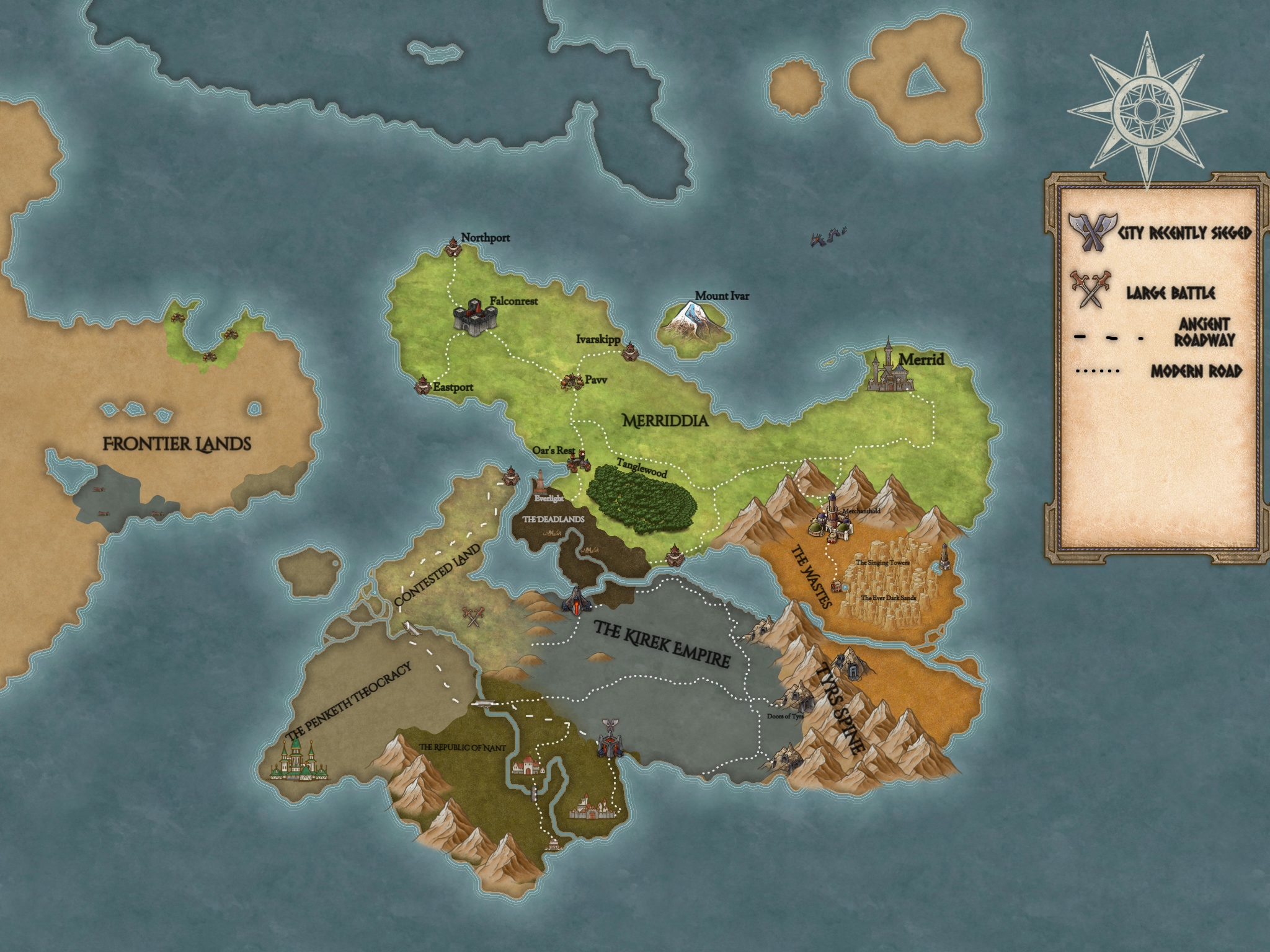 A homebrew world I've been working on, just wanted to share it ...