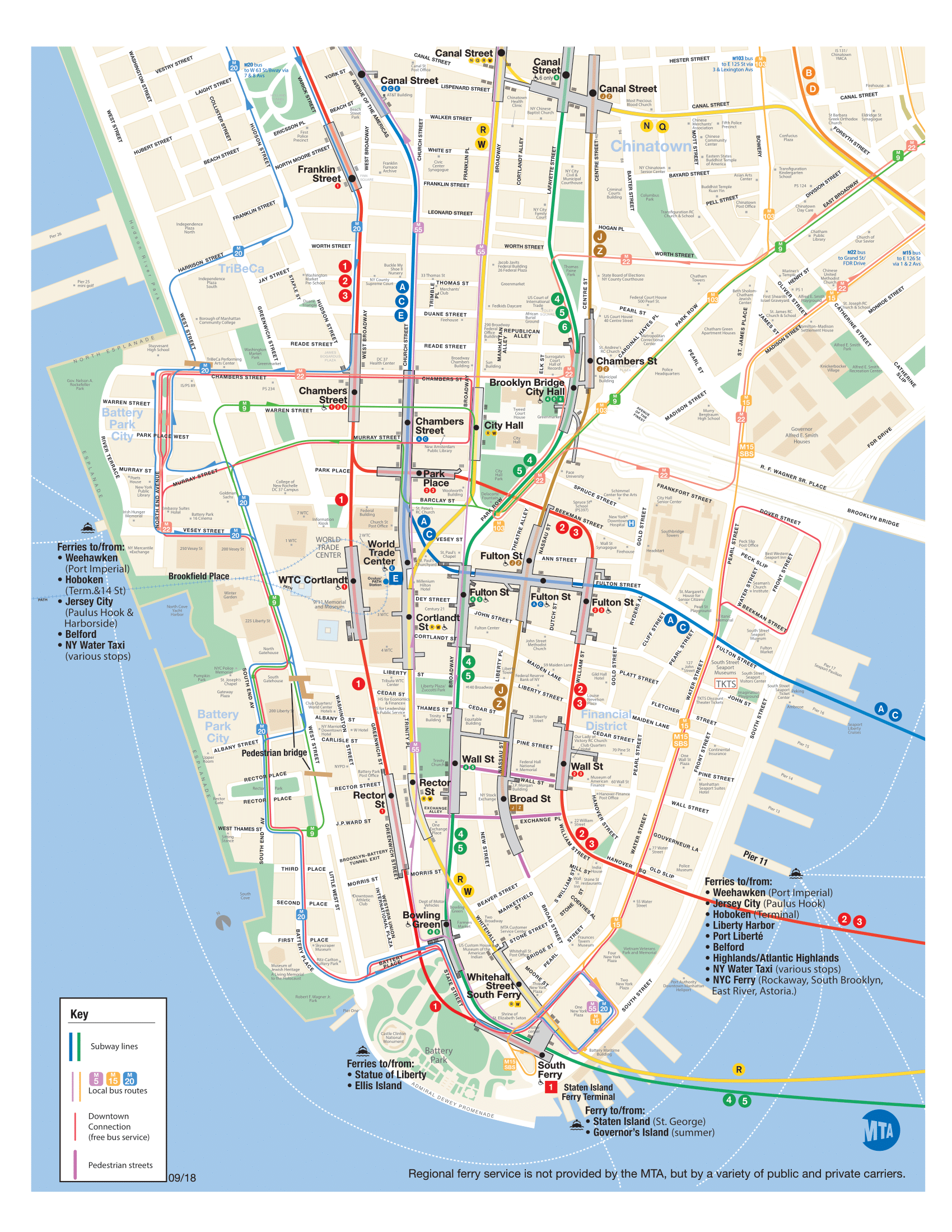 Manhattan Subway Map Printable