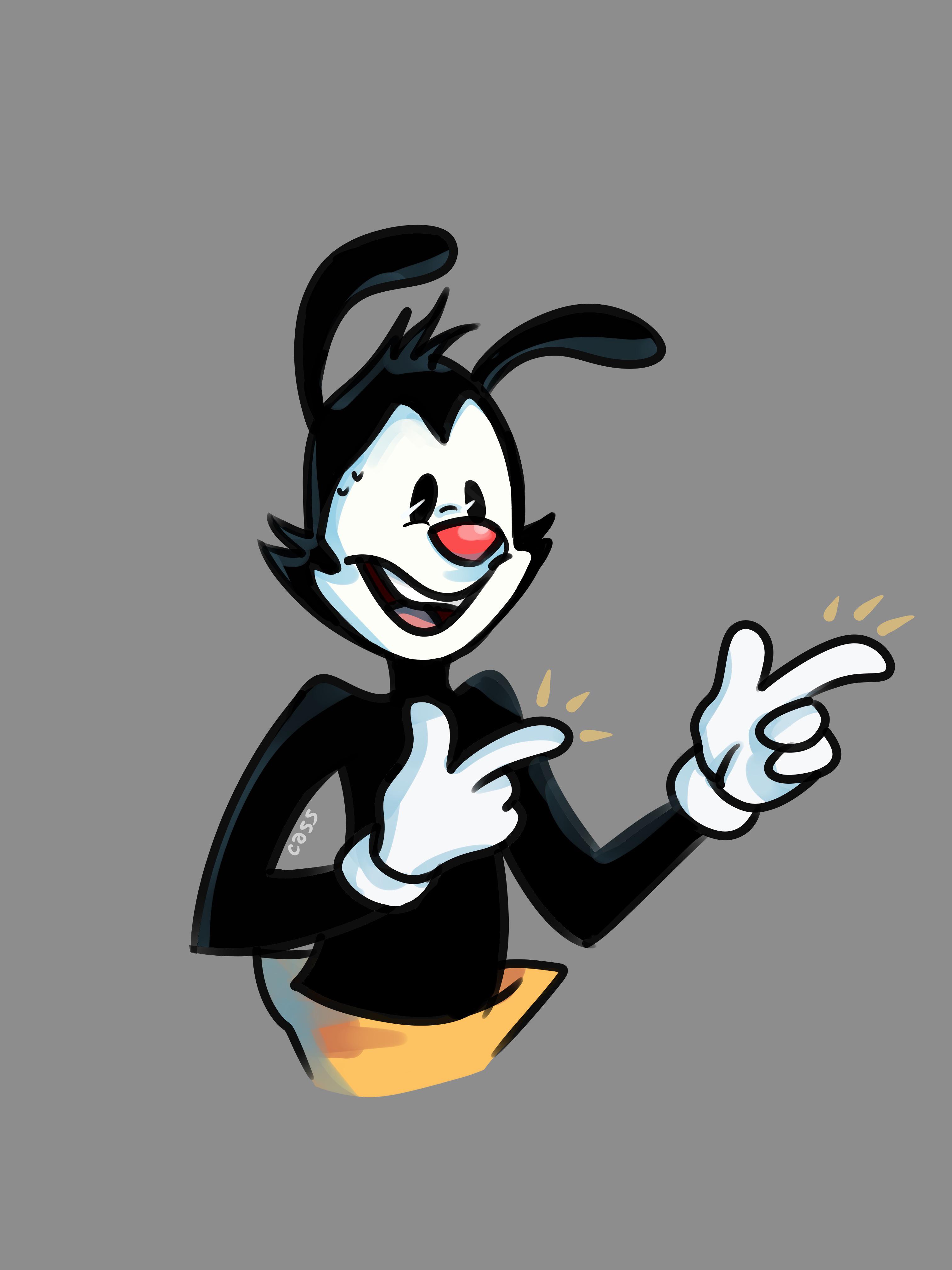 i feel like he does finger guns in awkward situations : r/animaniacs