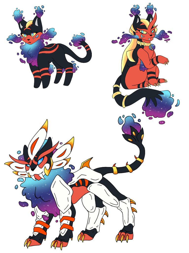 Litten cosmog line! Litmog, Torameom, and Solcinder! I tried hehe : r ...