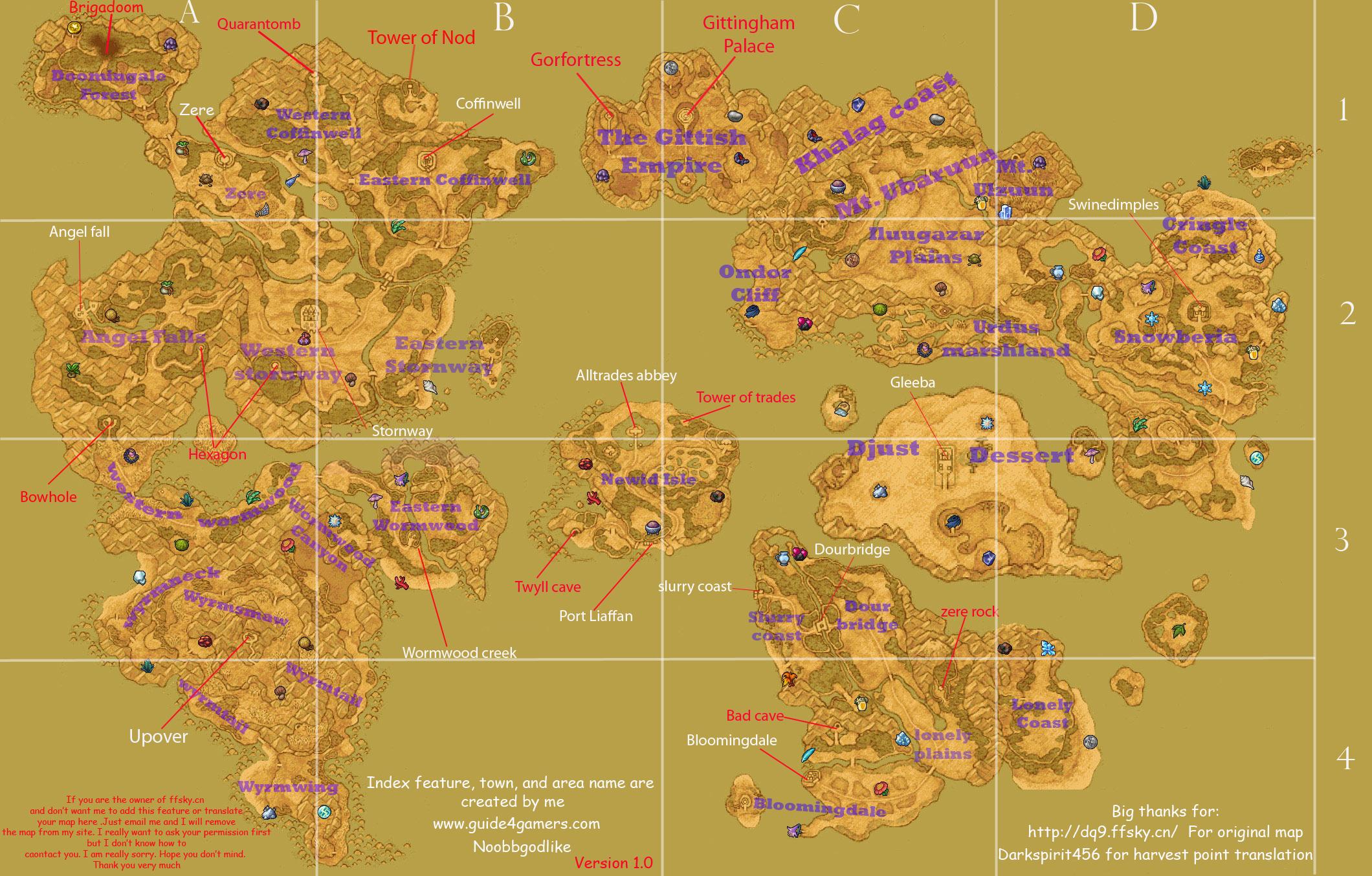 Dragon Quest 1 World Map