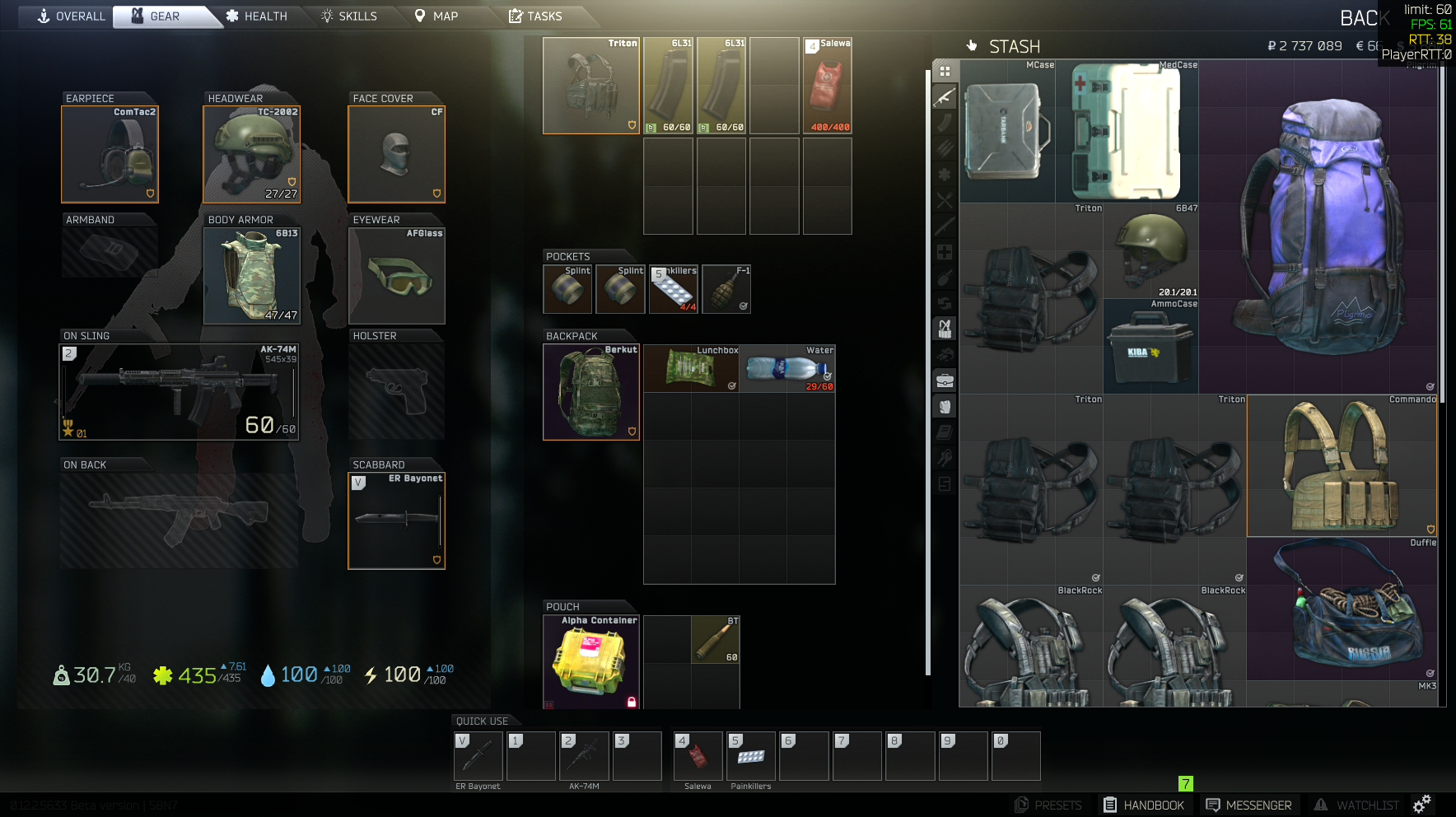 Does this seem like a decent loadout? : r/EscapefromTarkov