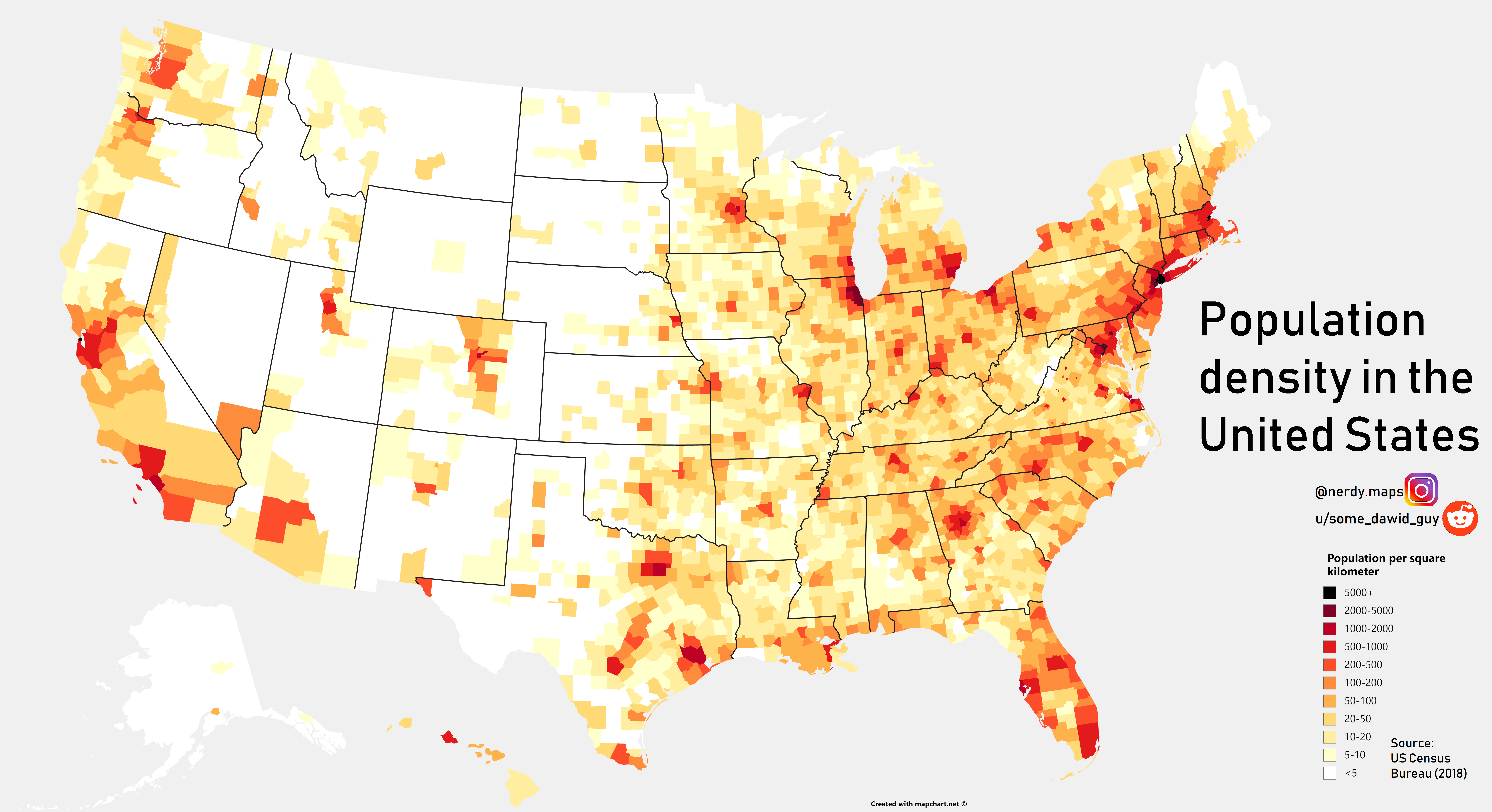 United States Population Map