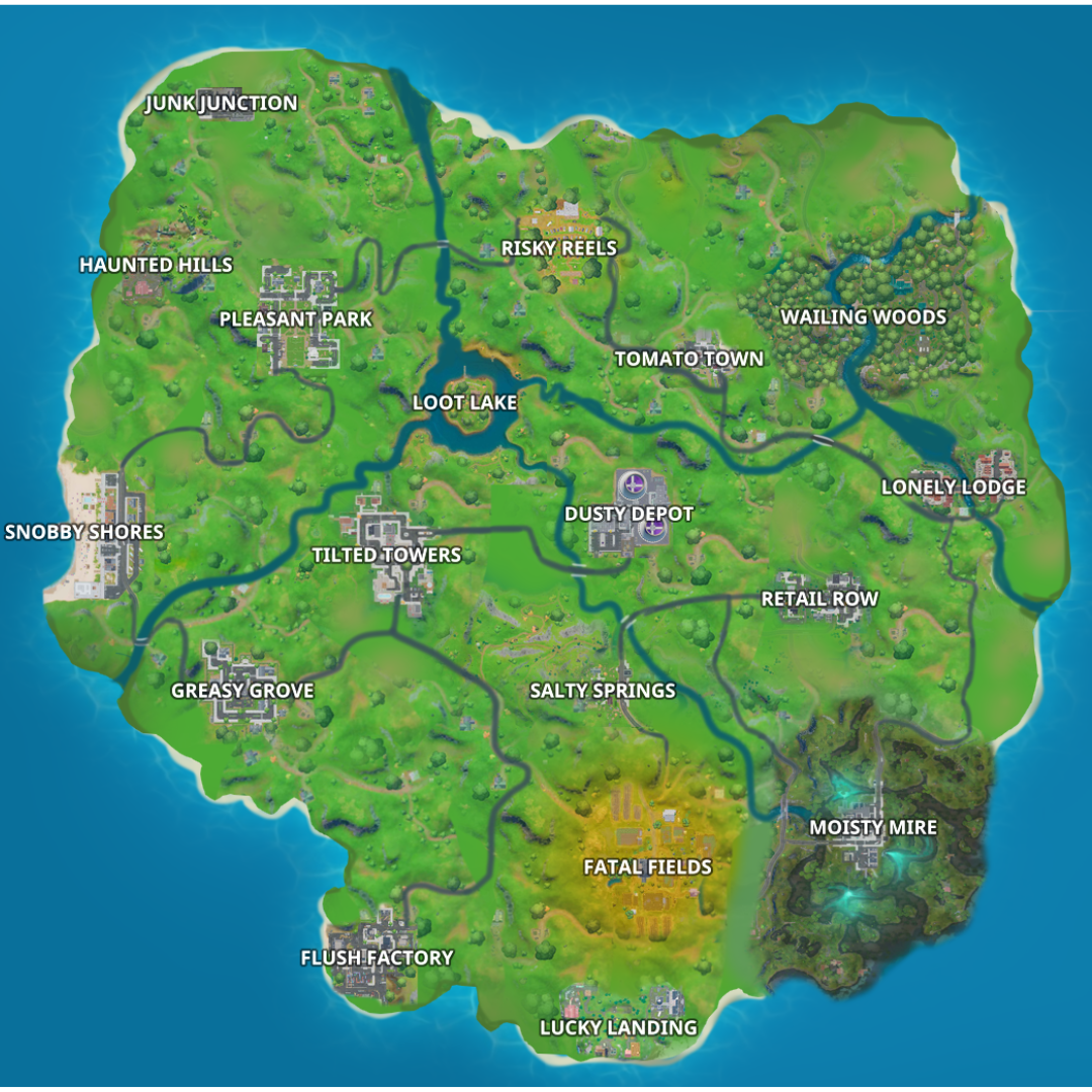 Fortnite Chapter 1 Season 1 Map But Something Is Really Really Wrong Fortnitebr