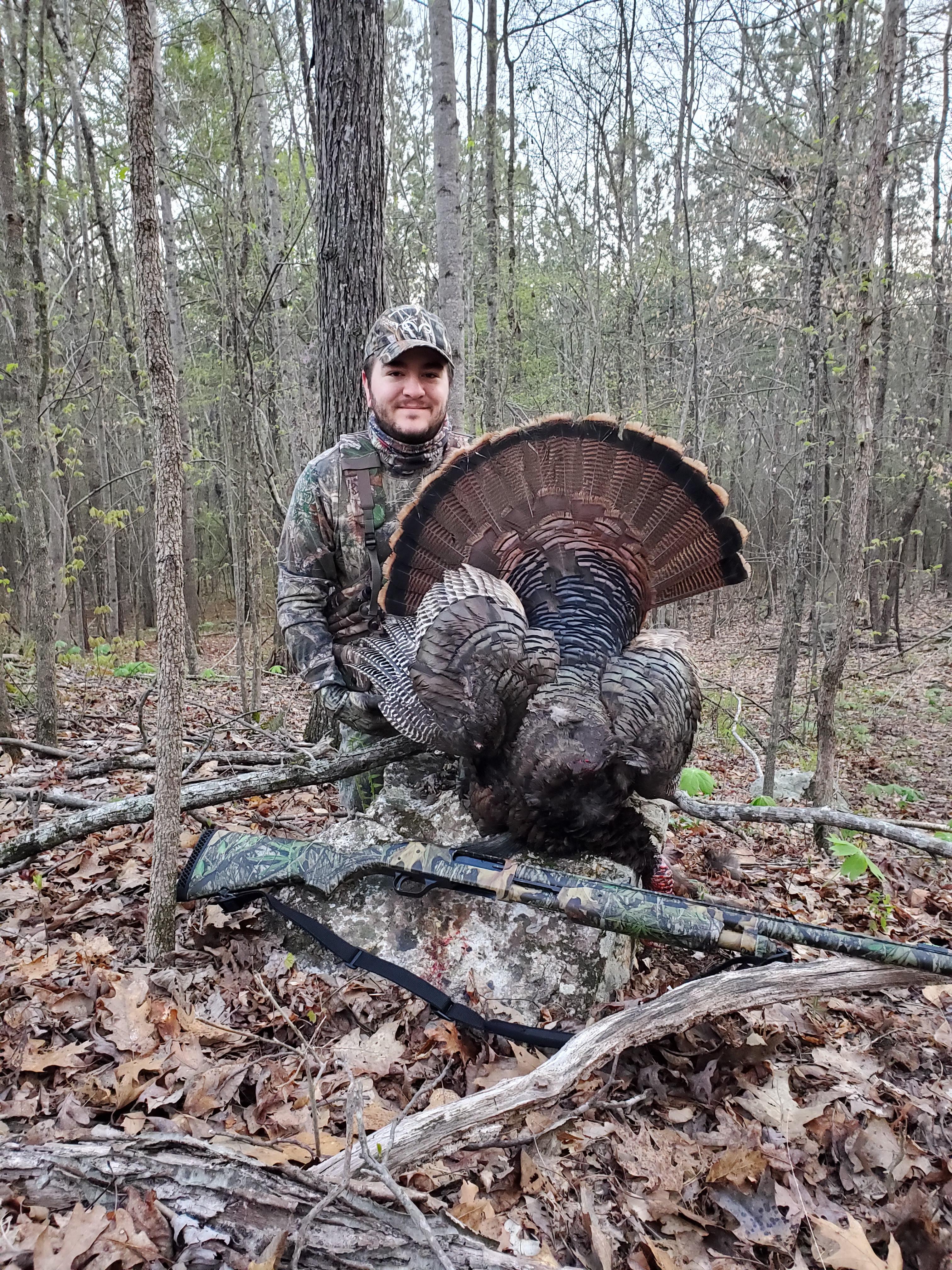 Bagged my first turkey this morning! What a rush! Got meat in my ...