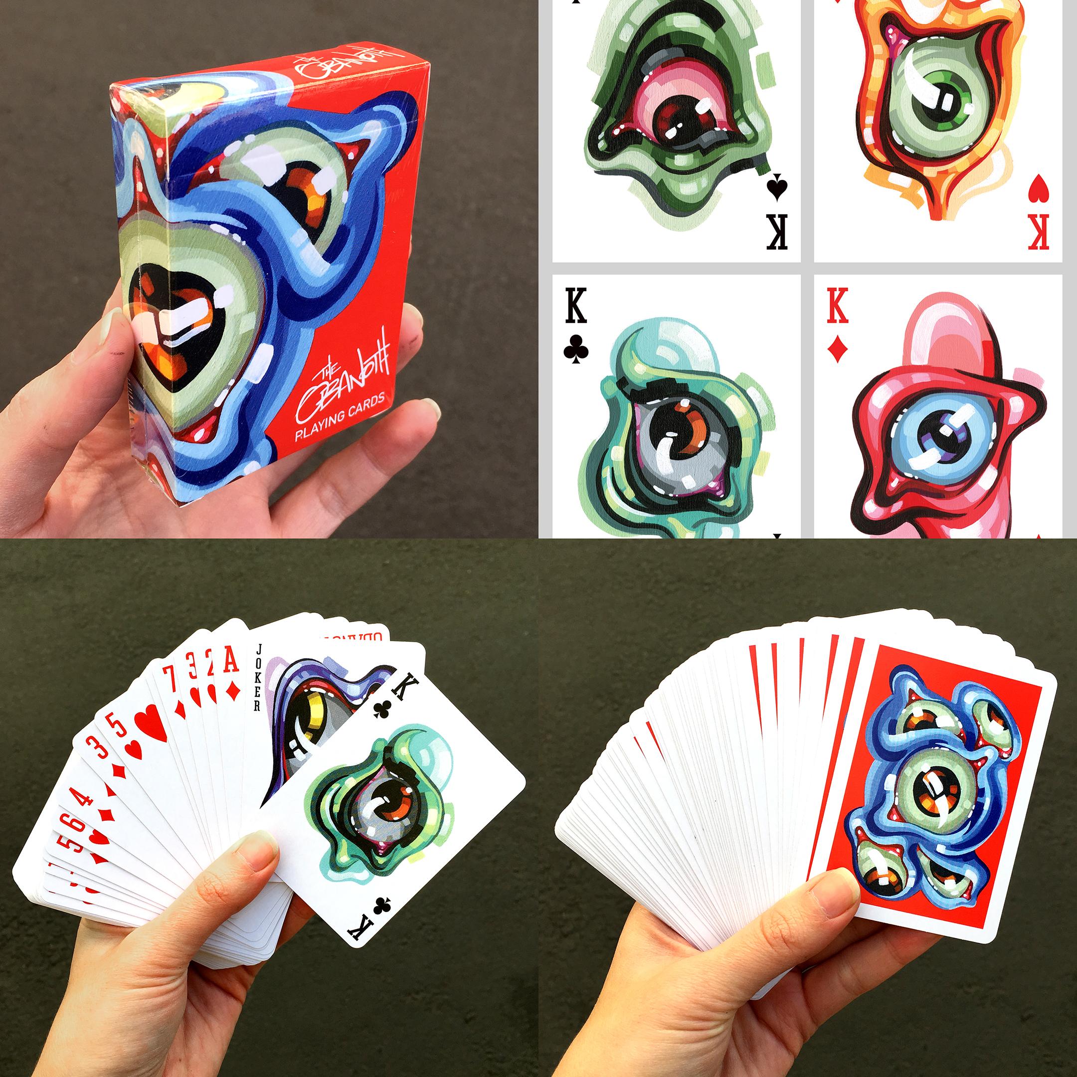 I made custom playing card decks with my paintings! 18 ...