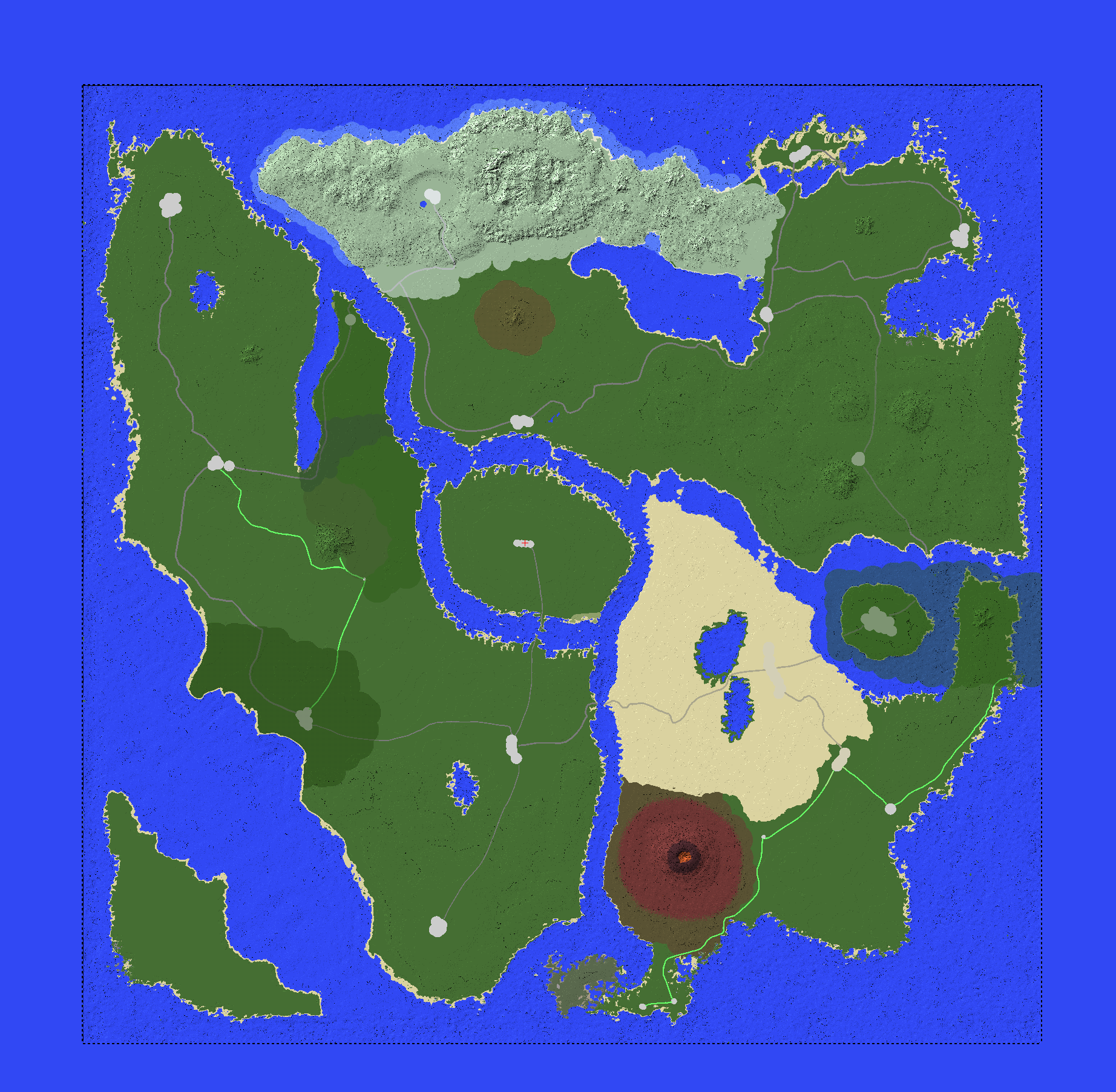 12.5k x 12.5k map I'm in the process of working on : r/Minecraft