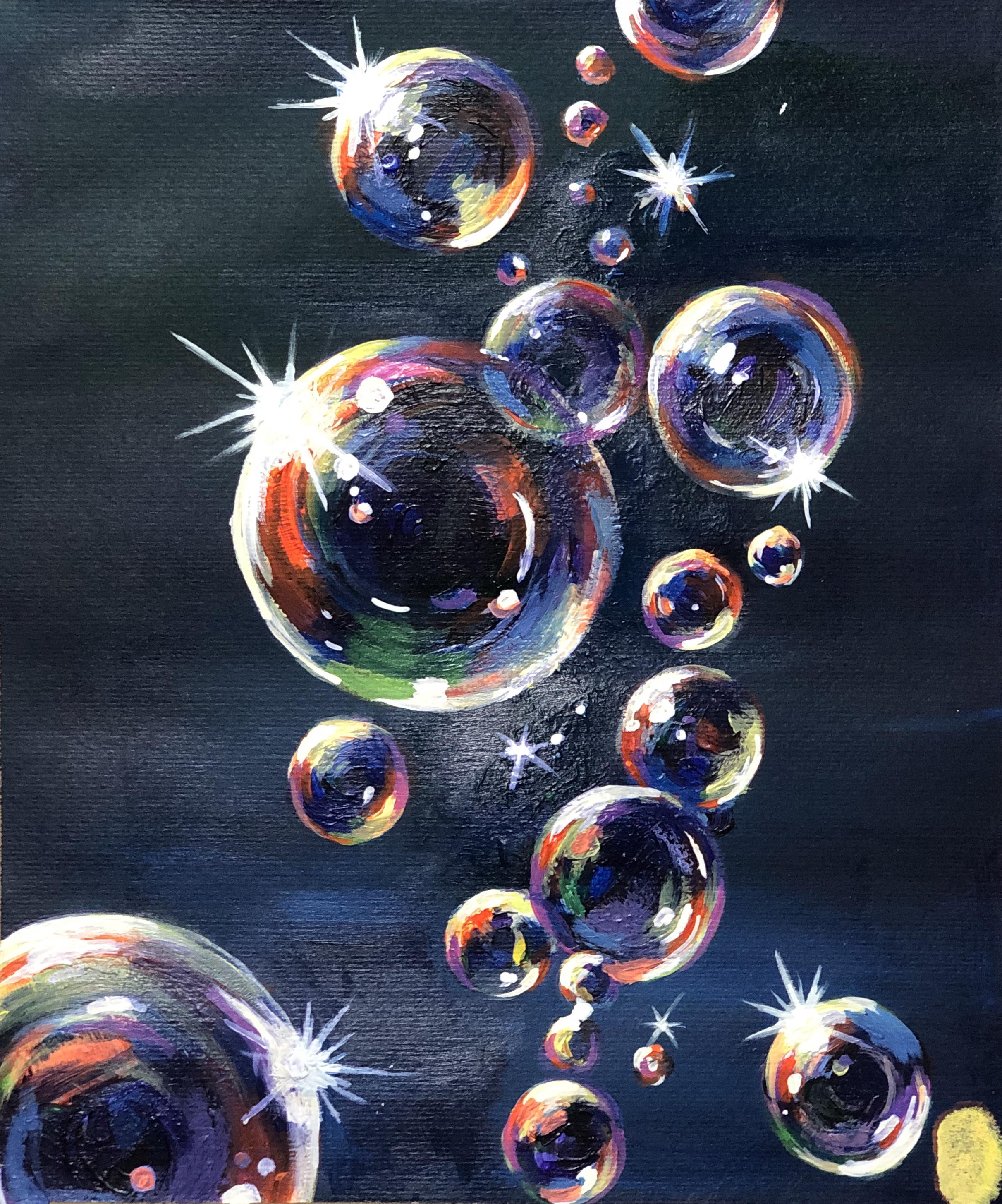 Bubble Art With Paint