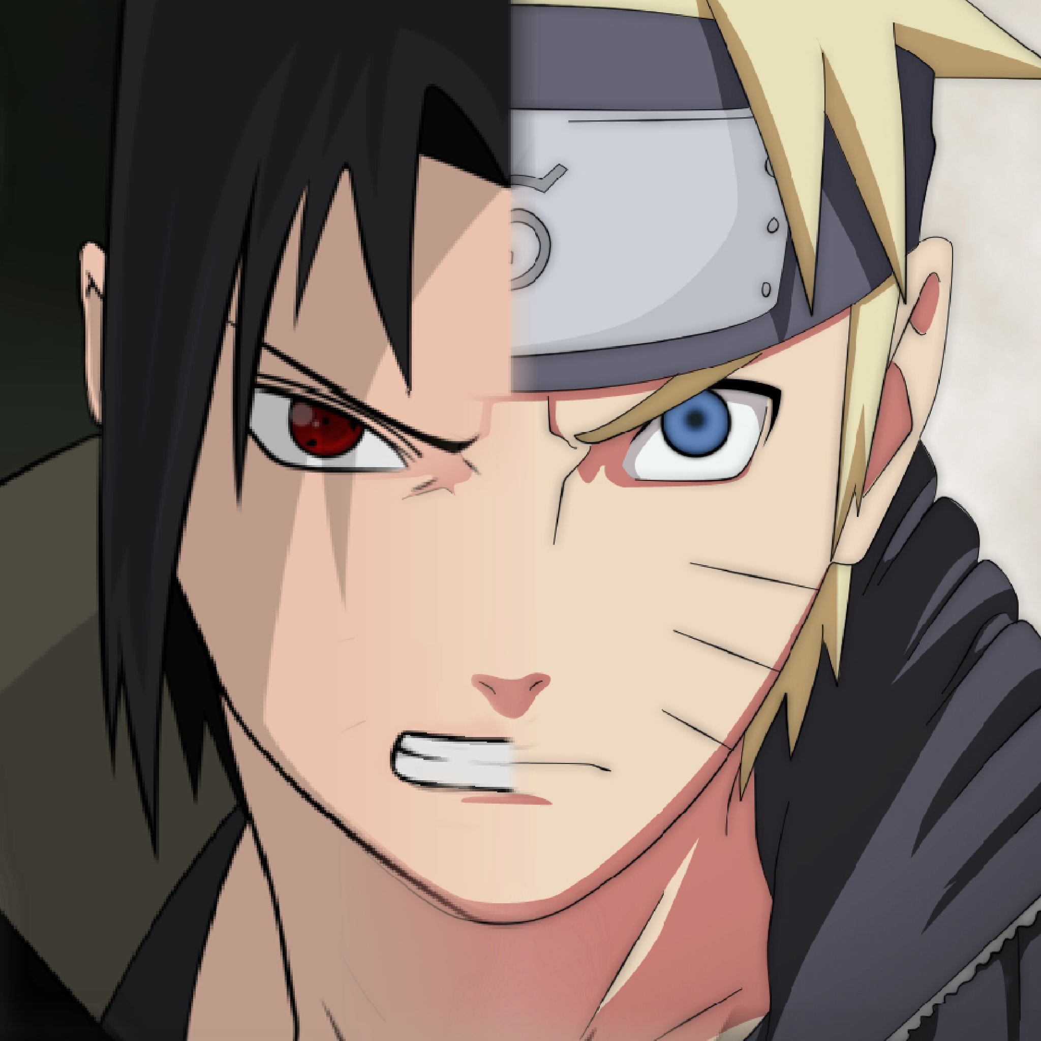 Some Naruto  Sasuke  art I made messing around in 