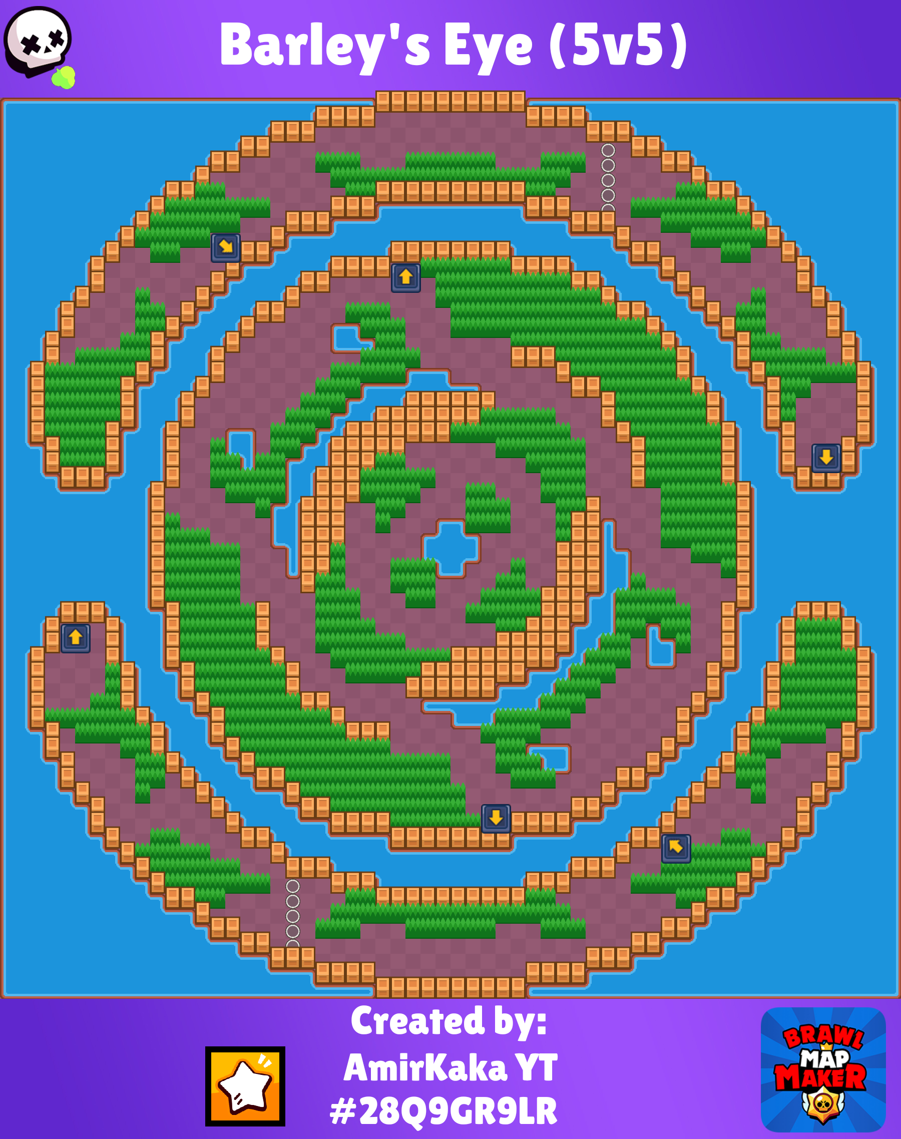 BrawlStars 5V5 Gamemode map [Barley's Eye] : r/Brawlstars