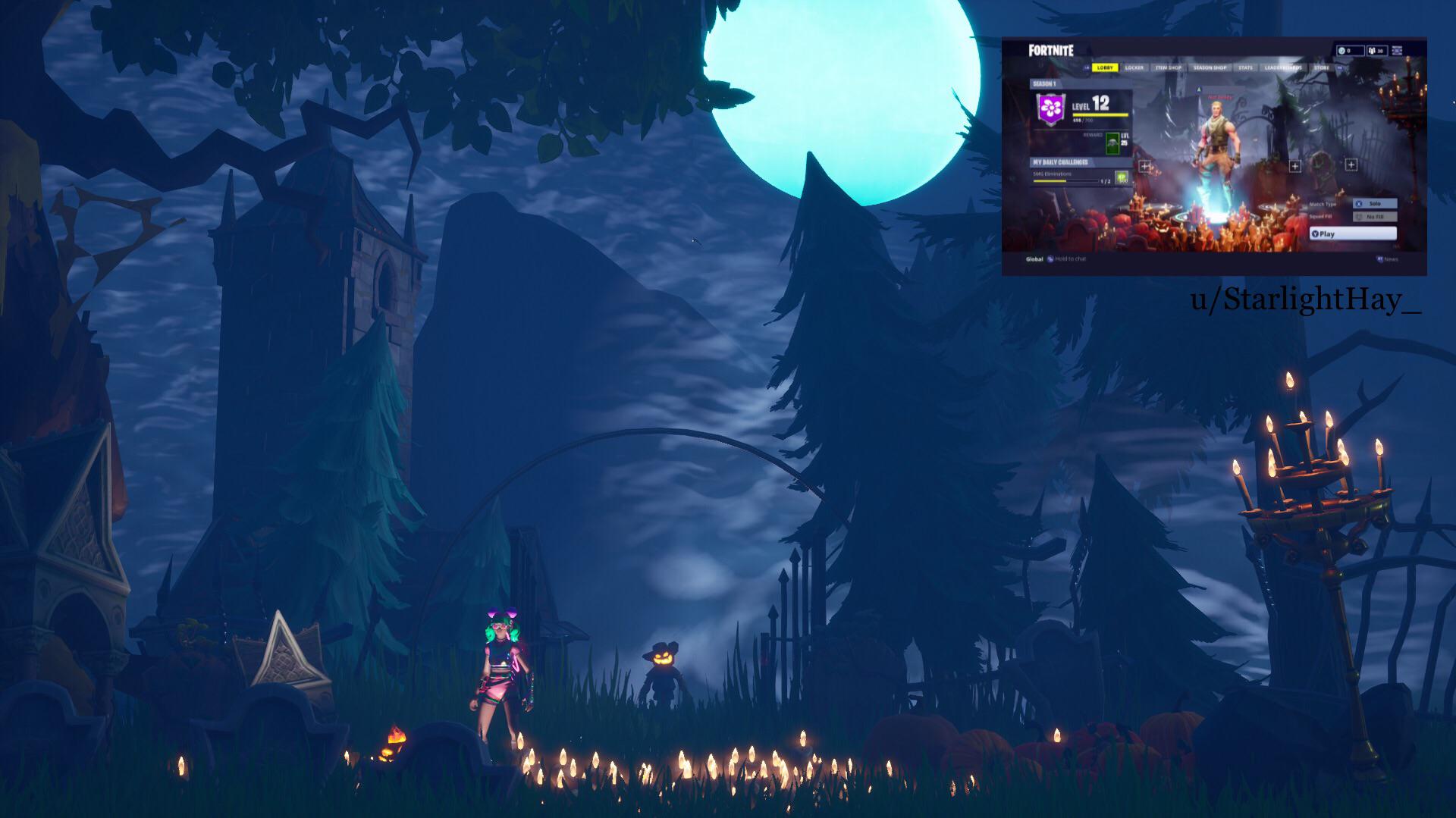 I decided to recreate the OG halloween lobby! : r/FortNiteBR