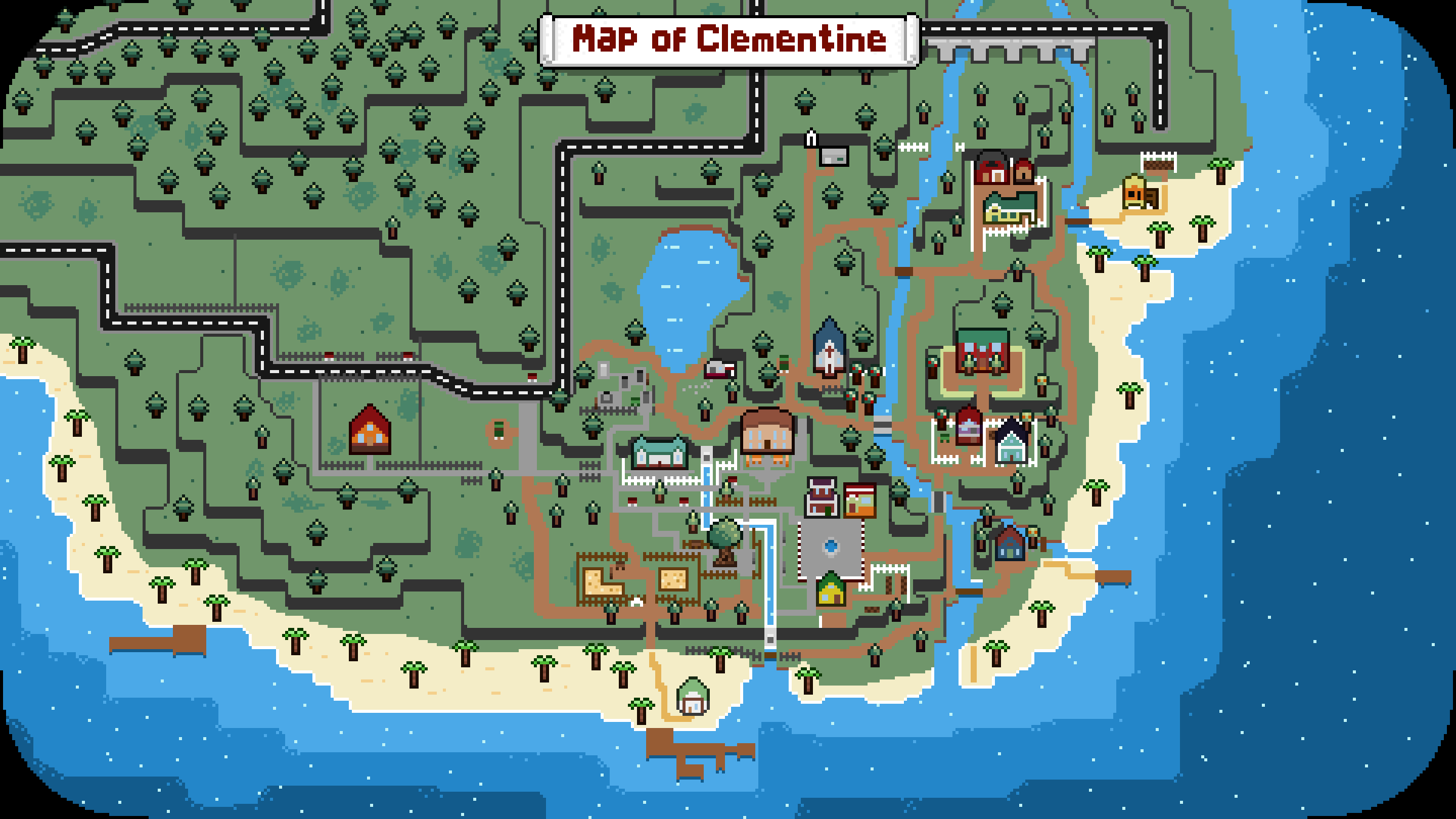 🗺️ Check out the map of Clementine! Do you recognize some of the ...