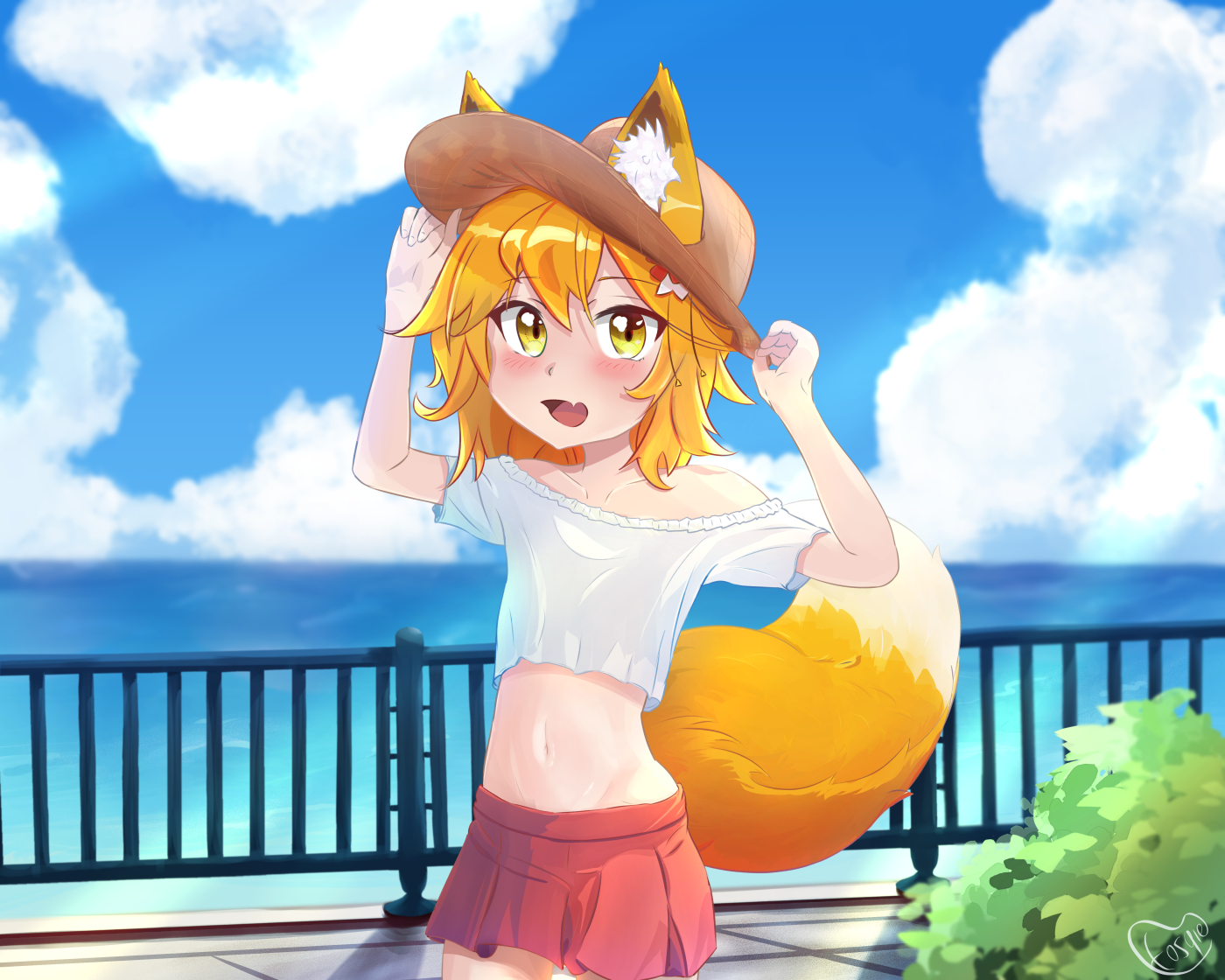 Wanted to share my summer Senko-art ^^ : r/SewayakiKitsune