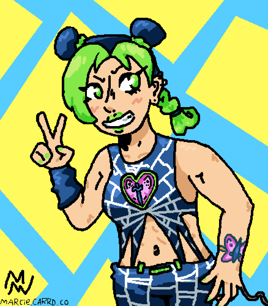 Drew this jolyne fueled on pure hype!! Super exciteddd : r ...