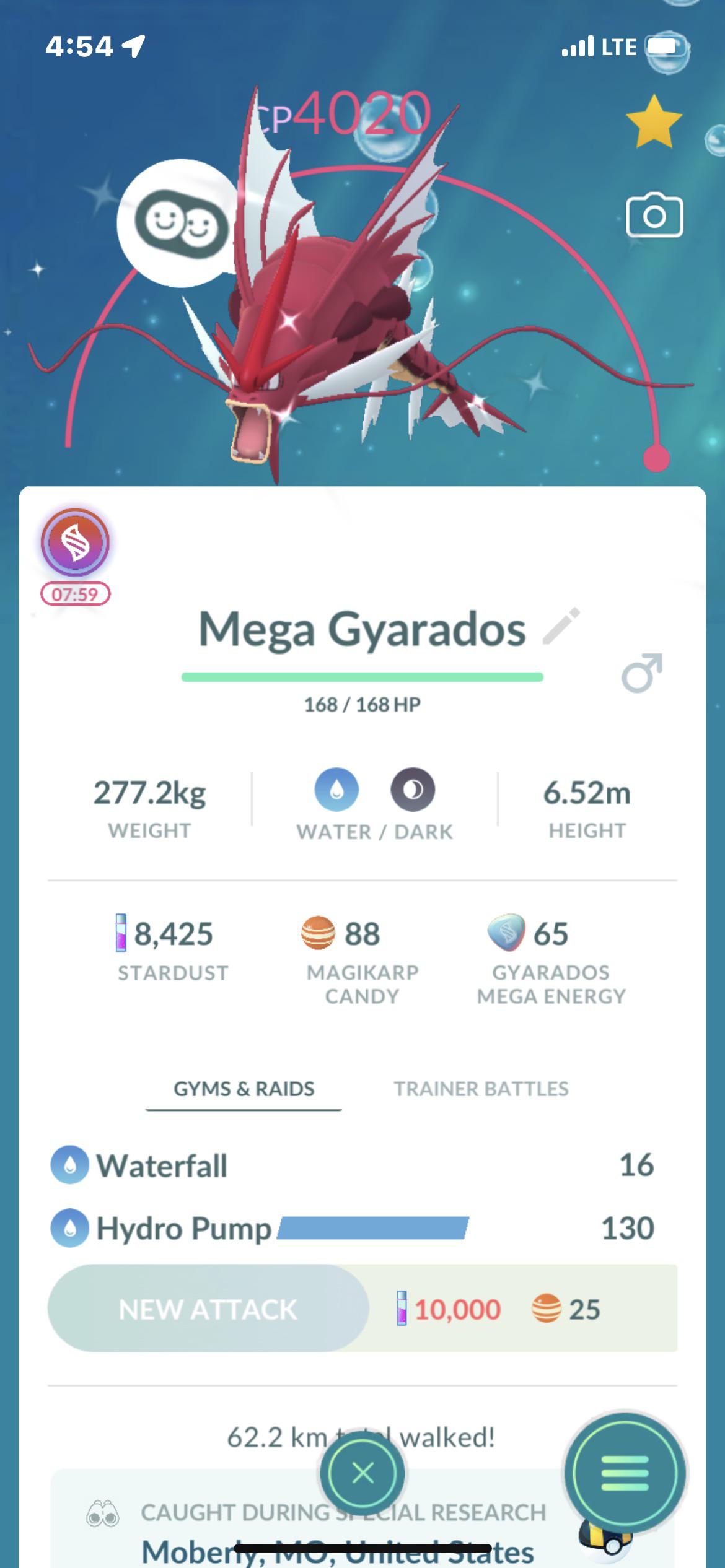 Shiny Gyarados Mega Evolution