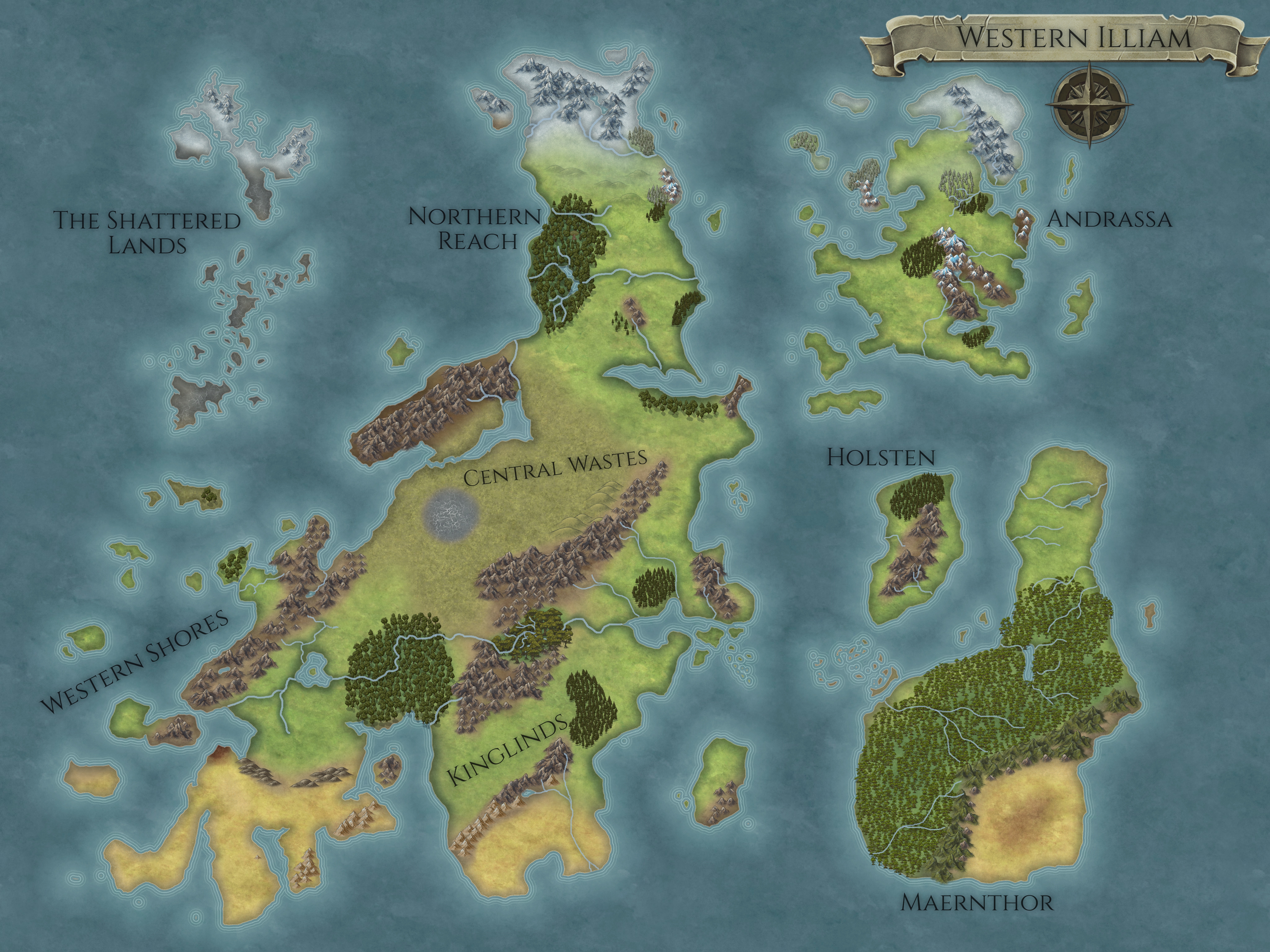 Western Hemisphere of Illiam : r/inkarnate