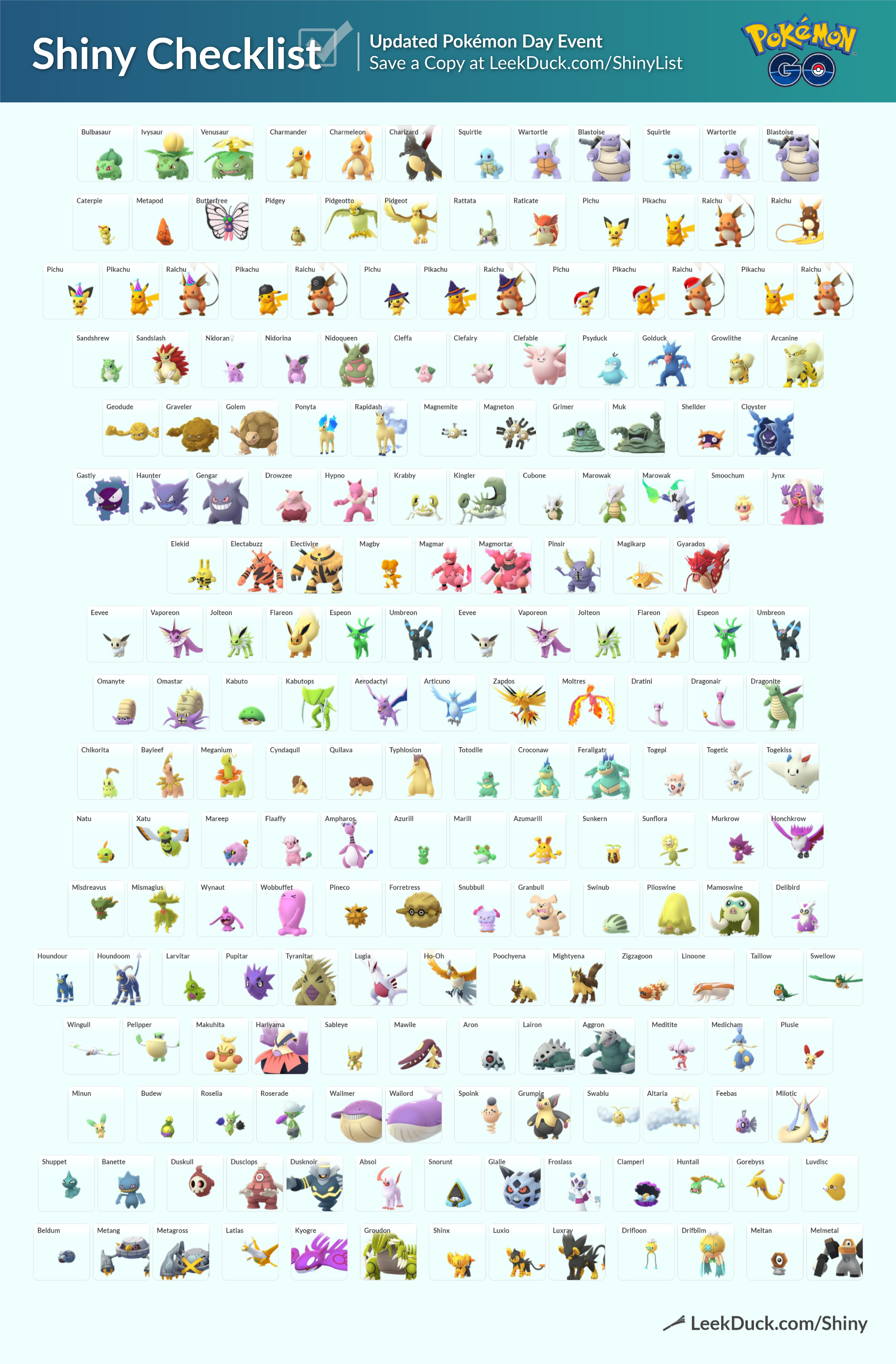 All Shiny Pokemon