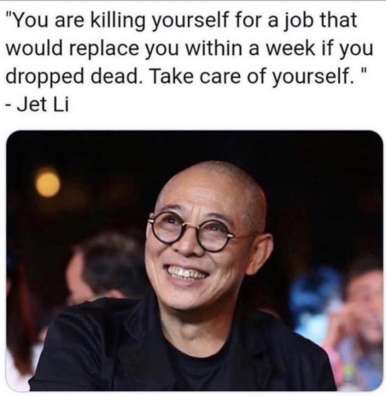 [image] you are killing yourself for a job that would replace you ...