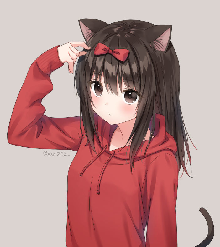 Do you like my ribbon? :) [Original] : r/awwnime