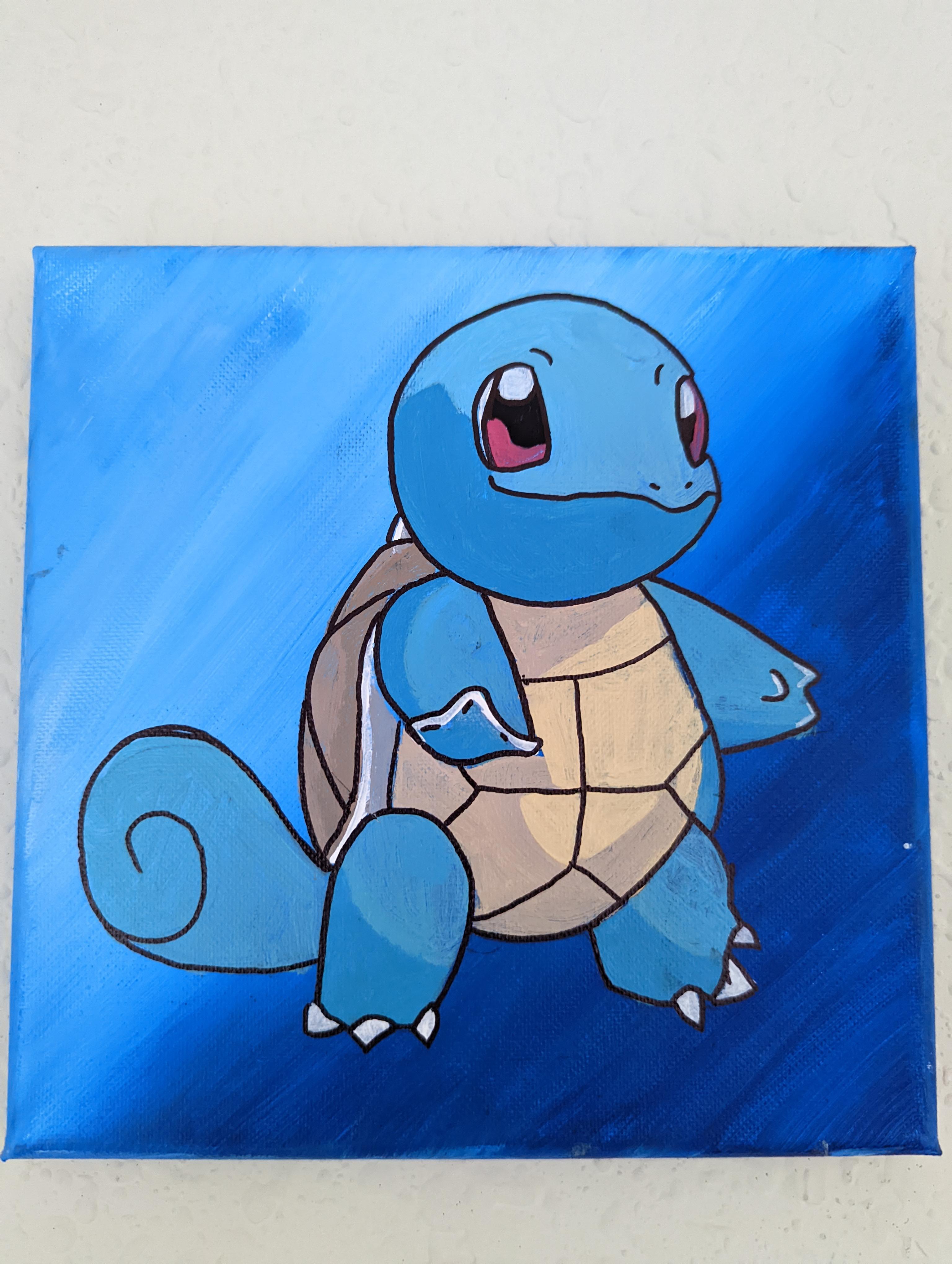 first Pokemon painting : r/Pokemonart