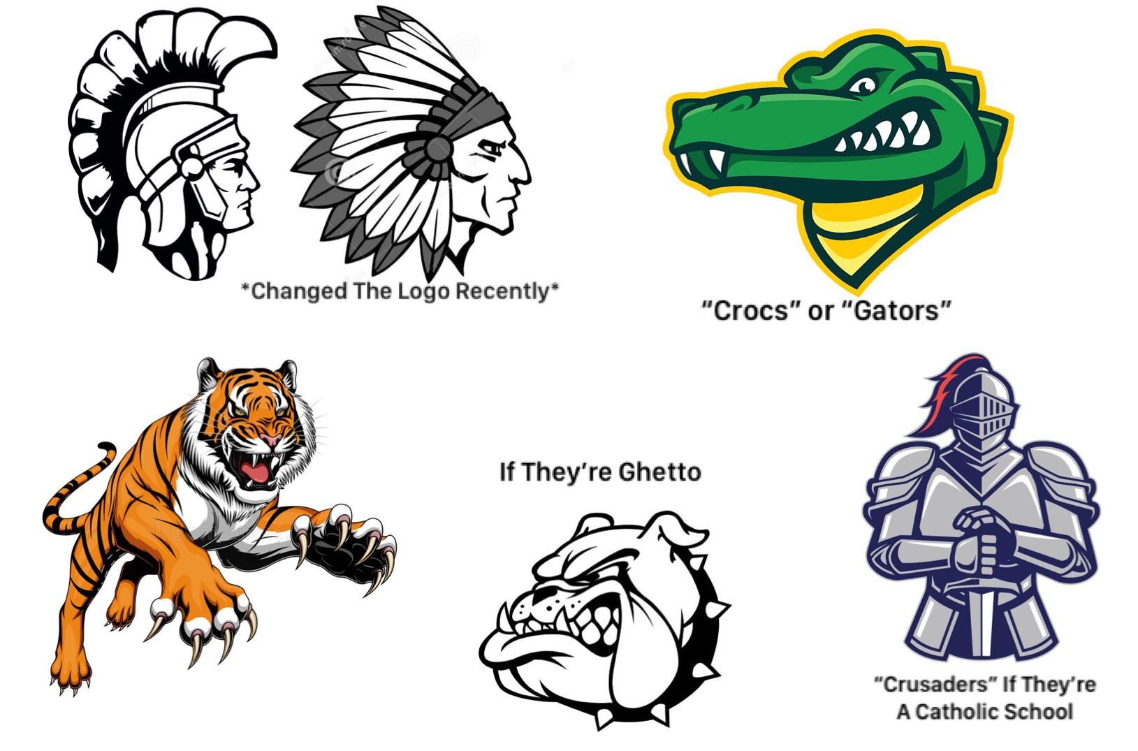 High School Mascots Logos